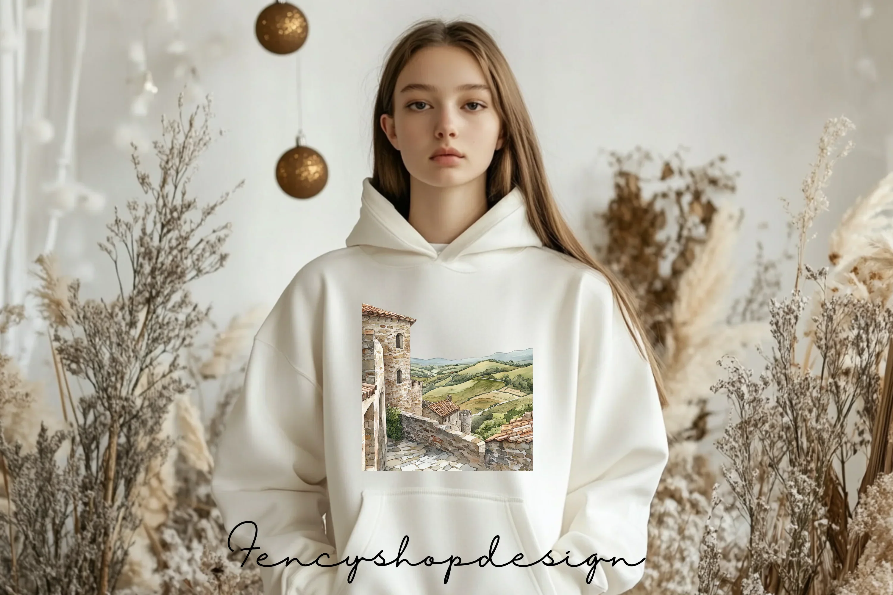 European Village Landscape Clipart Bundle - Image 6