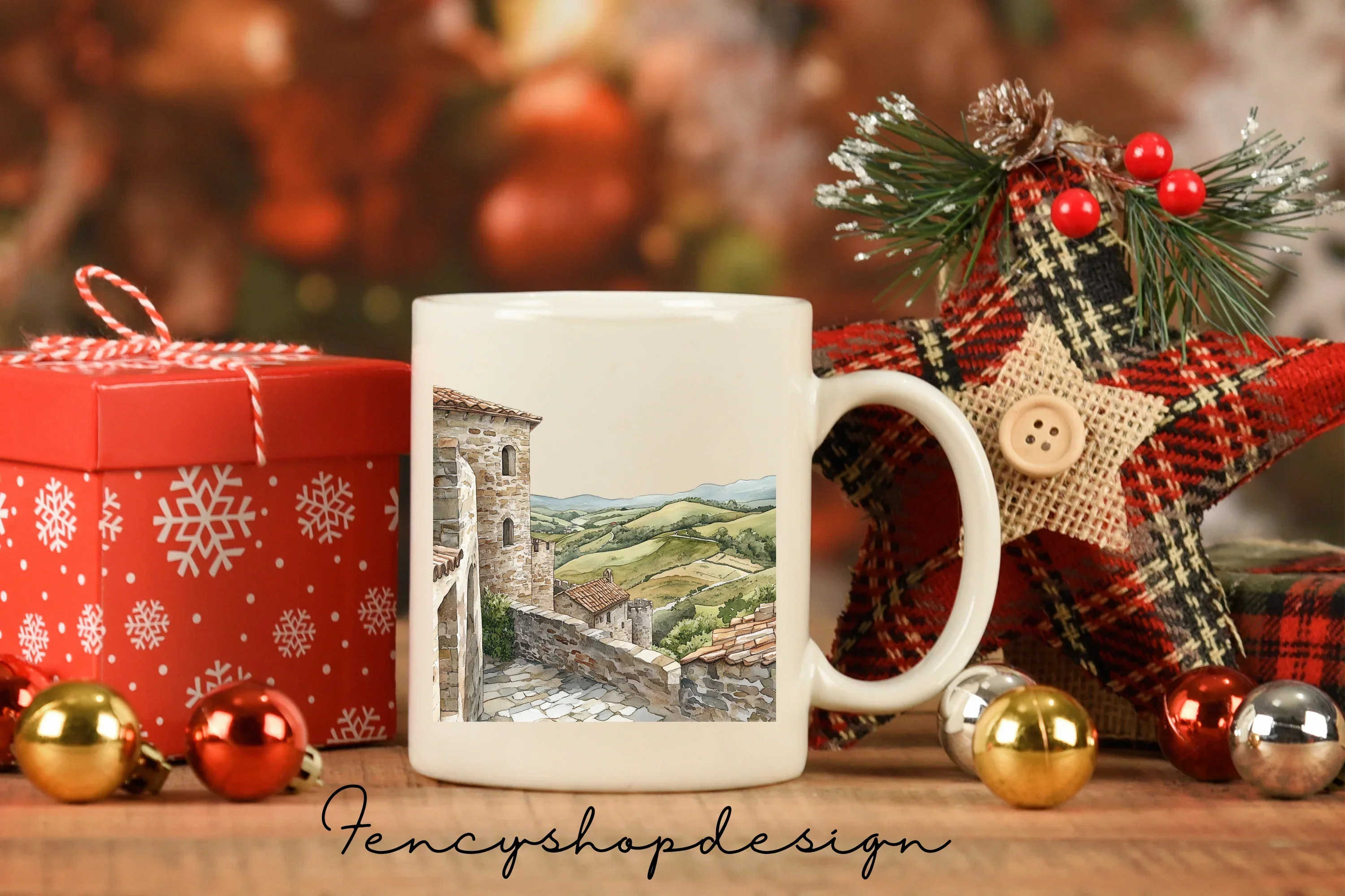 European Village Landscape Clipart Bundle - Image 7