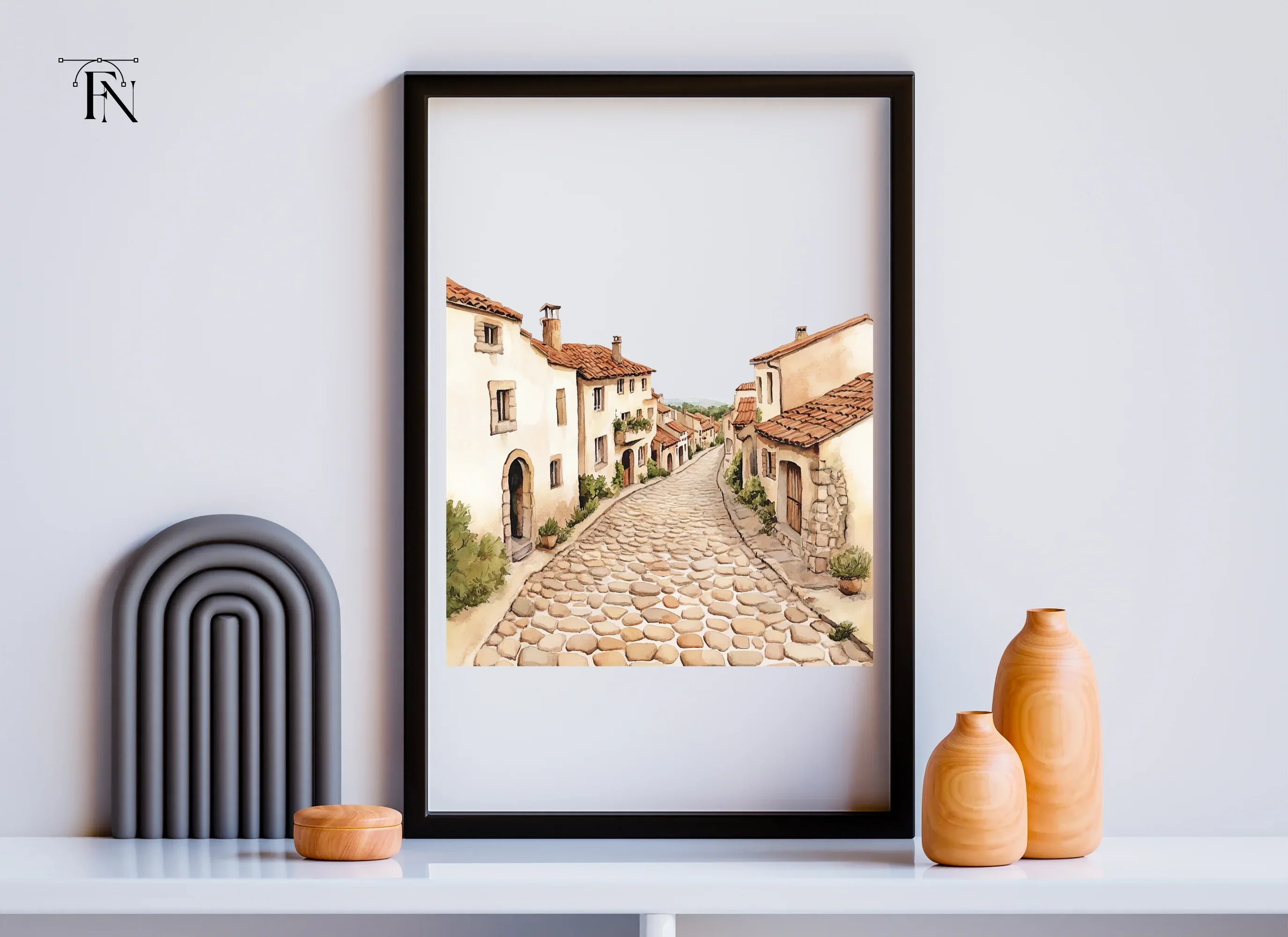 European Village Street Clipart Bundle - Image 3