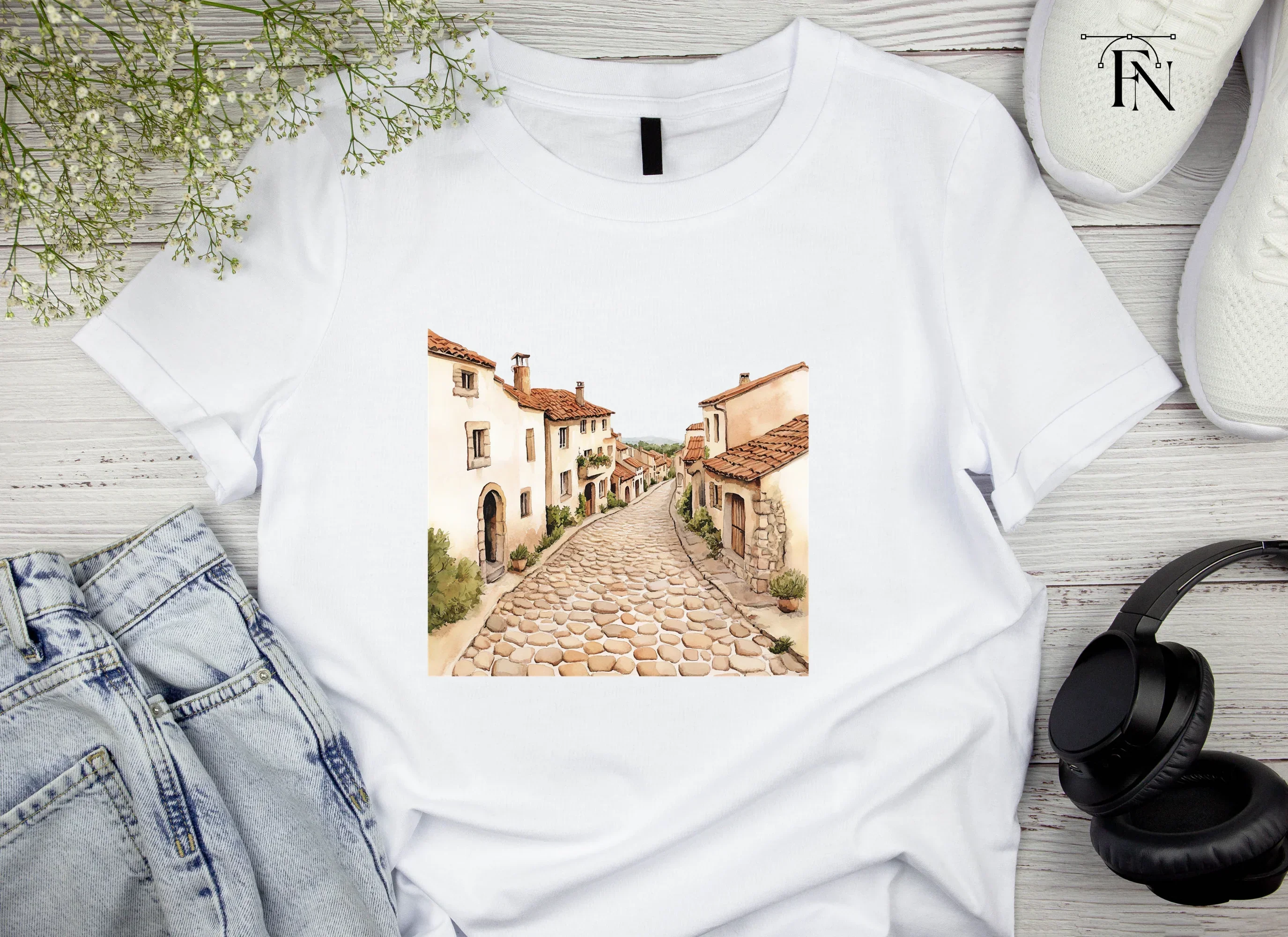 European Village Street Clipart Bundle - Image 5