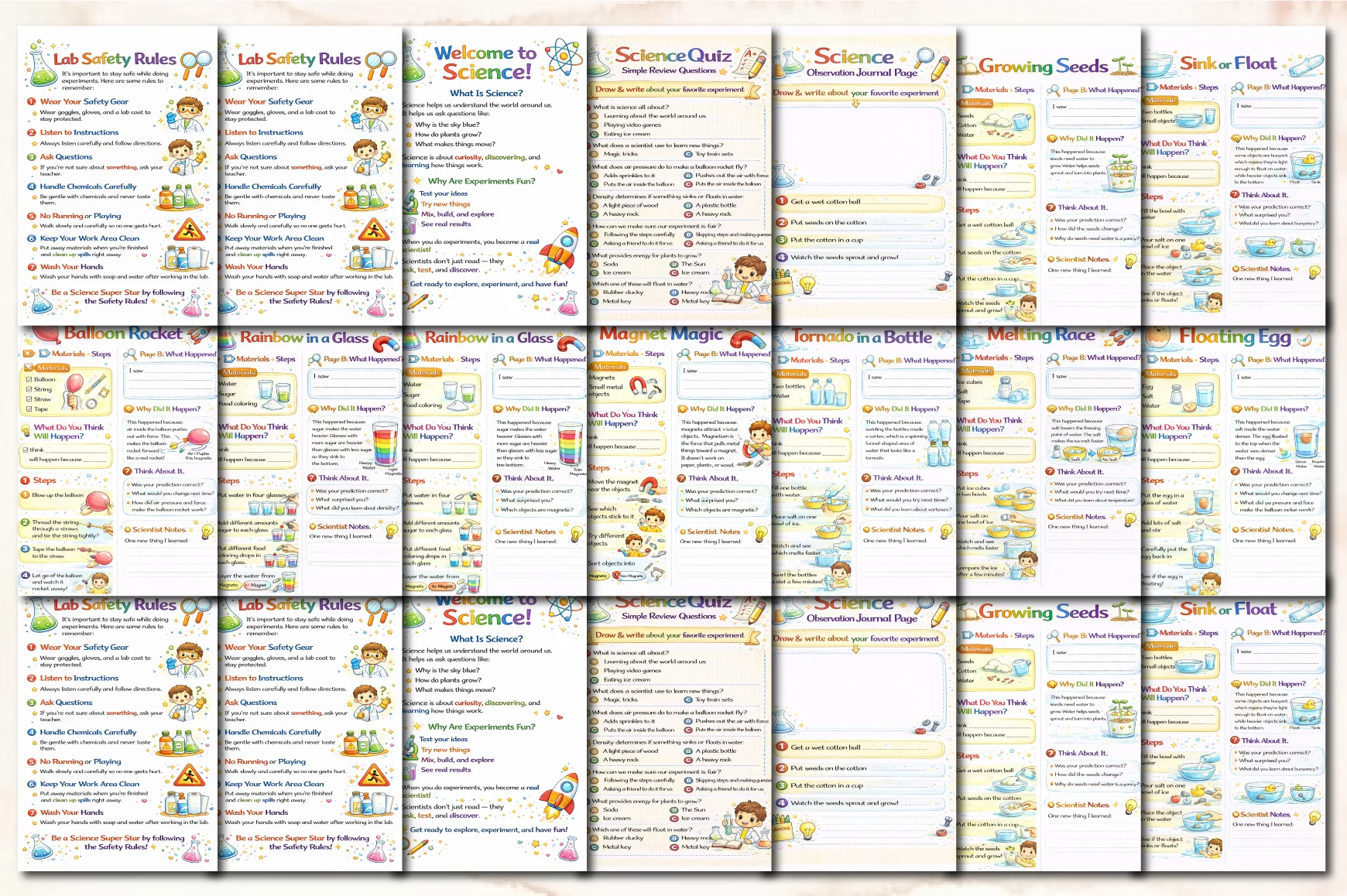 Everyday Science Experiments for Kids Planner - Image 2