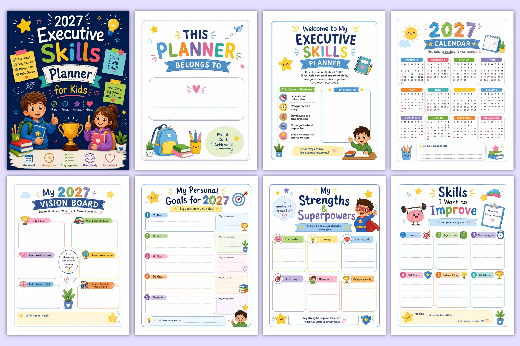 Executive Skills For Kids Planner - Image 2