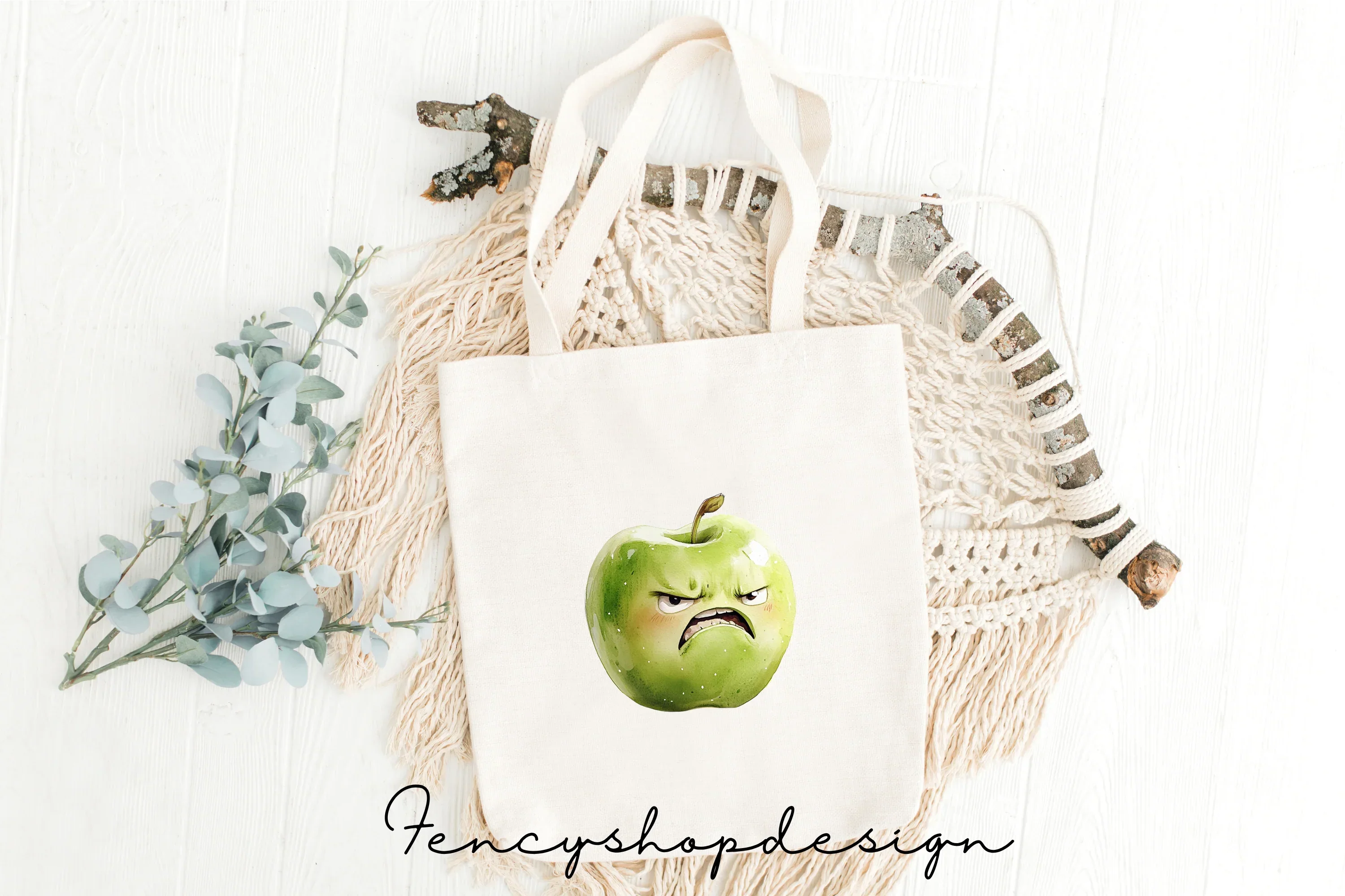 Expressive Apple Faces Clipart Bundle - Image 8