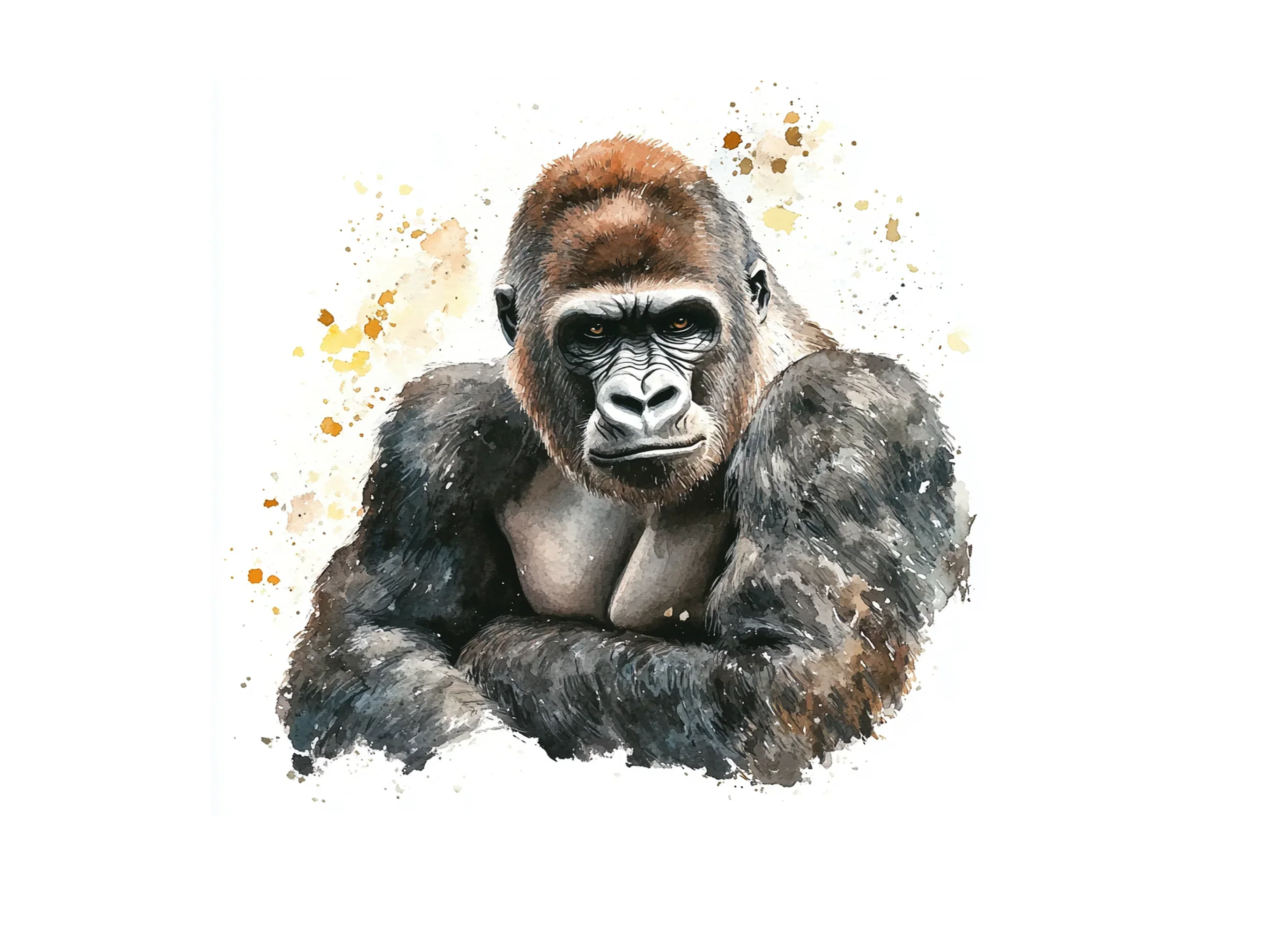 Expressive Gorilla Clipart Bundle - Image 3