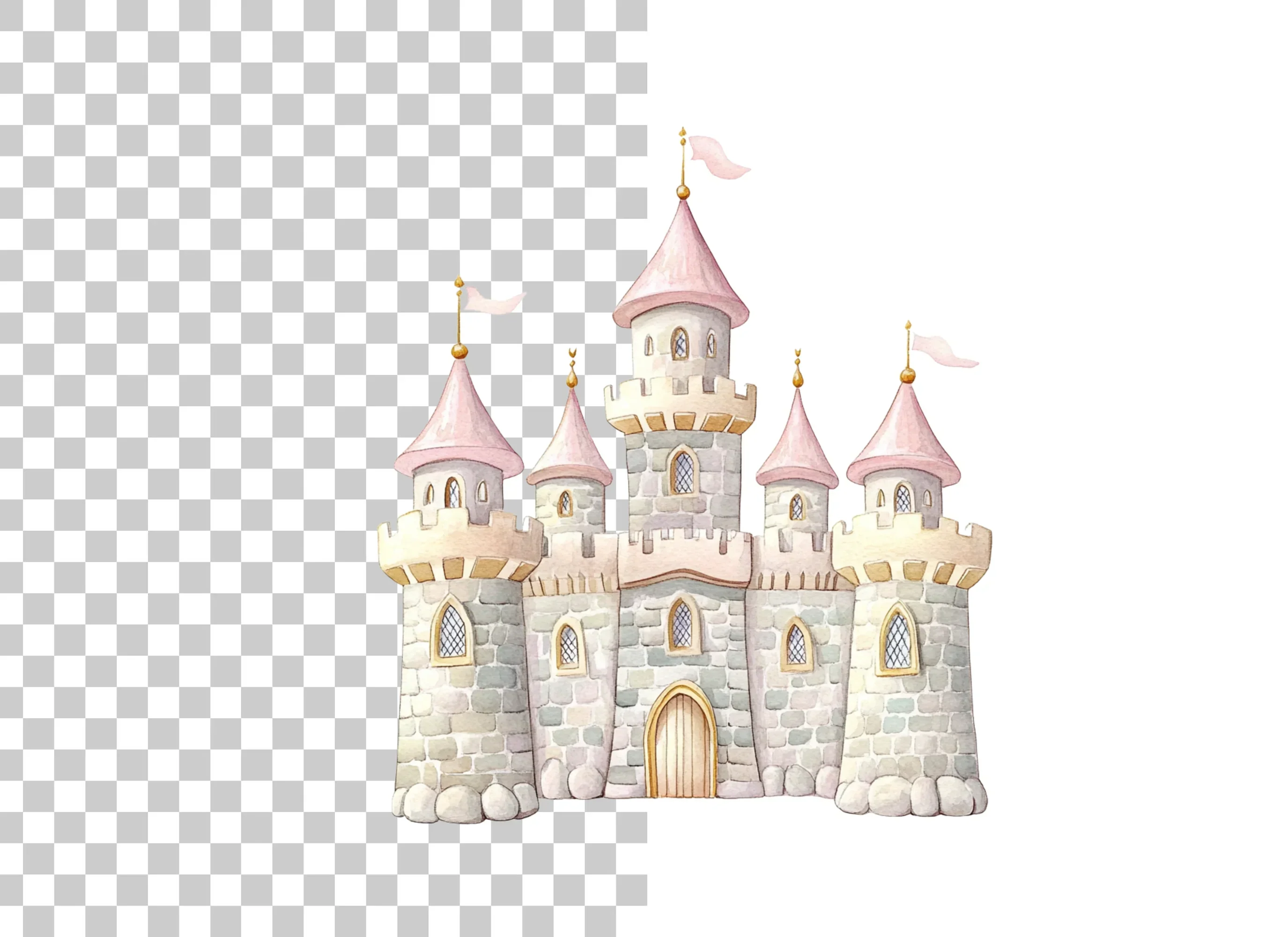 Fairytale Castle Clipart Bundle - Image 2