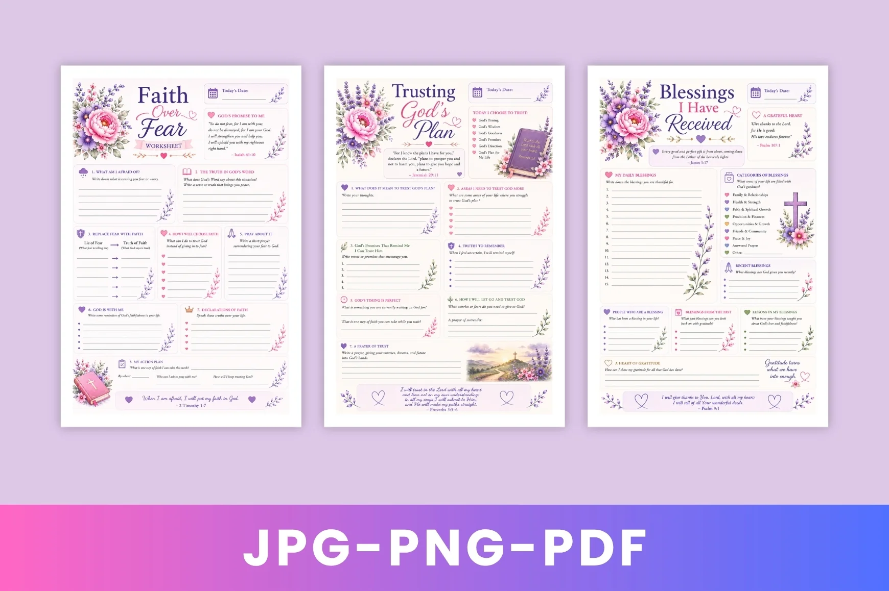 Faith Grace Gratitude For Women Journal - Image 2