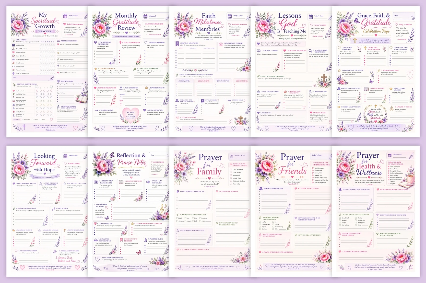 Faith Grace Gratitude For Women Journal - Image 3