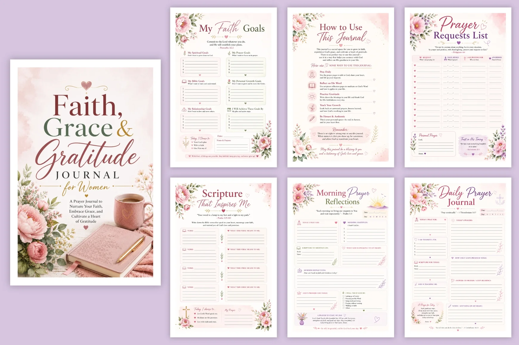 Faith Grace Gratitude For Women Journal - Image 5