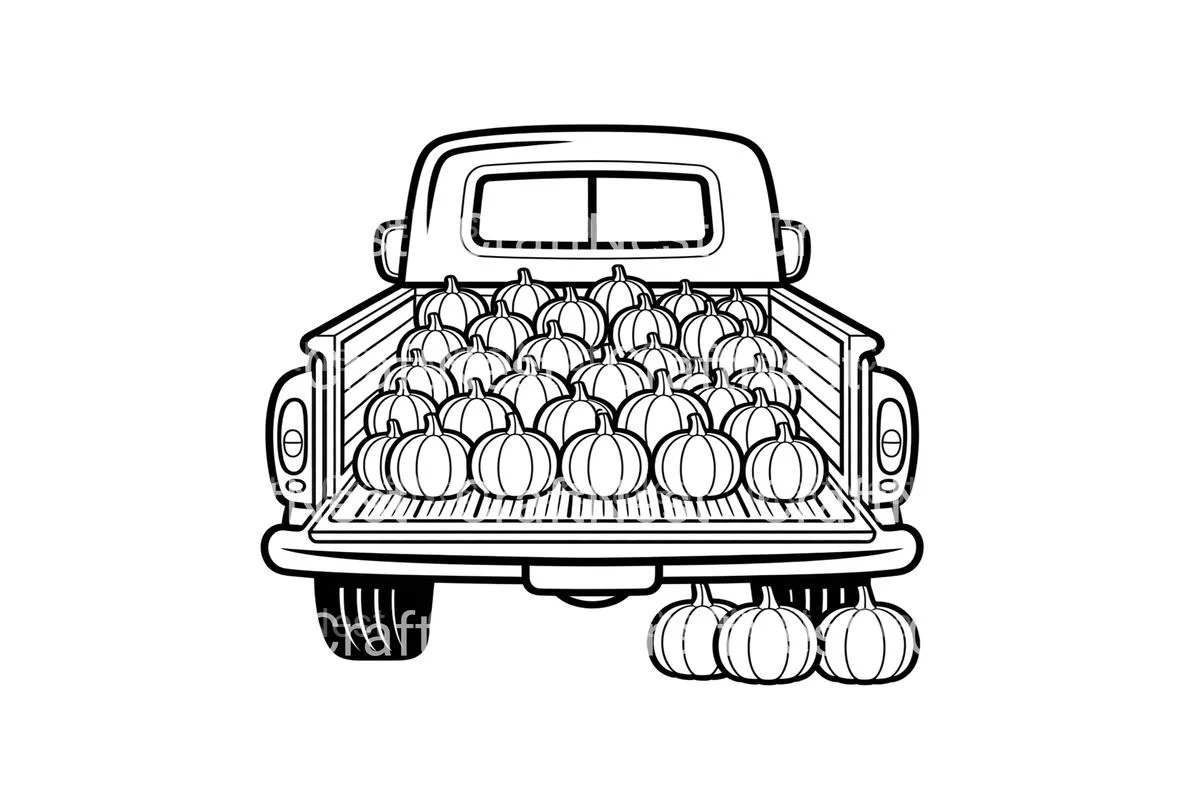 Fall Harvest Truck Coloring Books - Image 4