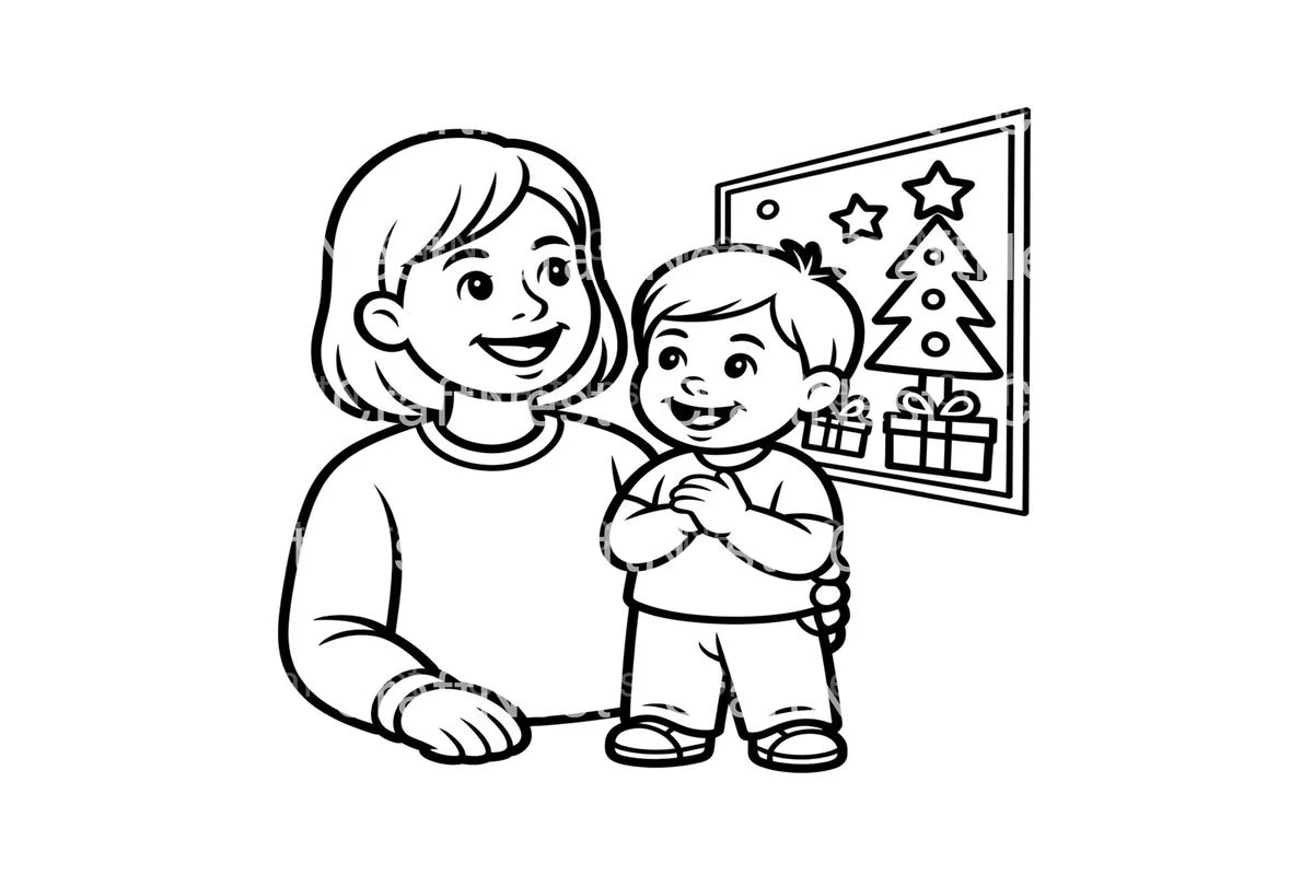 Family Christmas Joy Coloring Books - Image 3