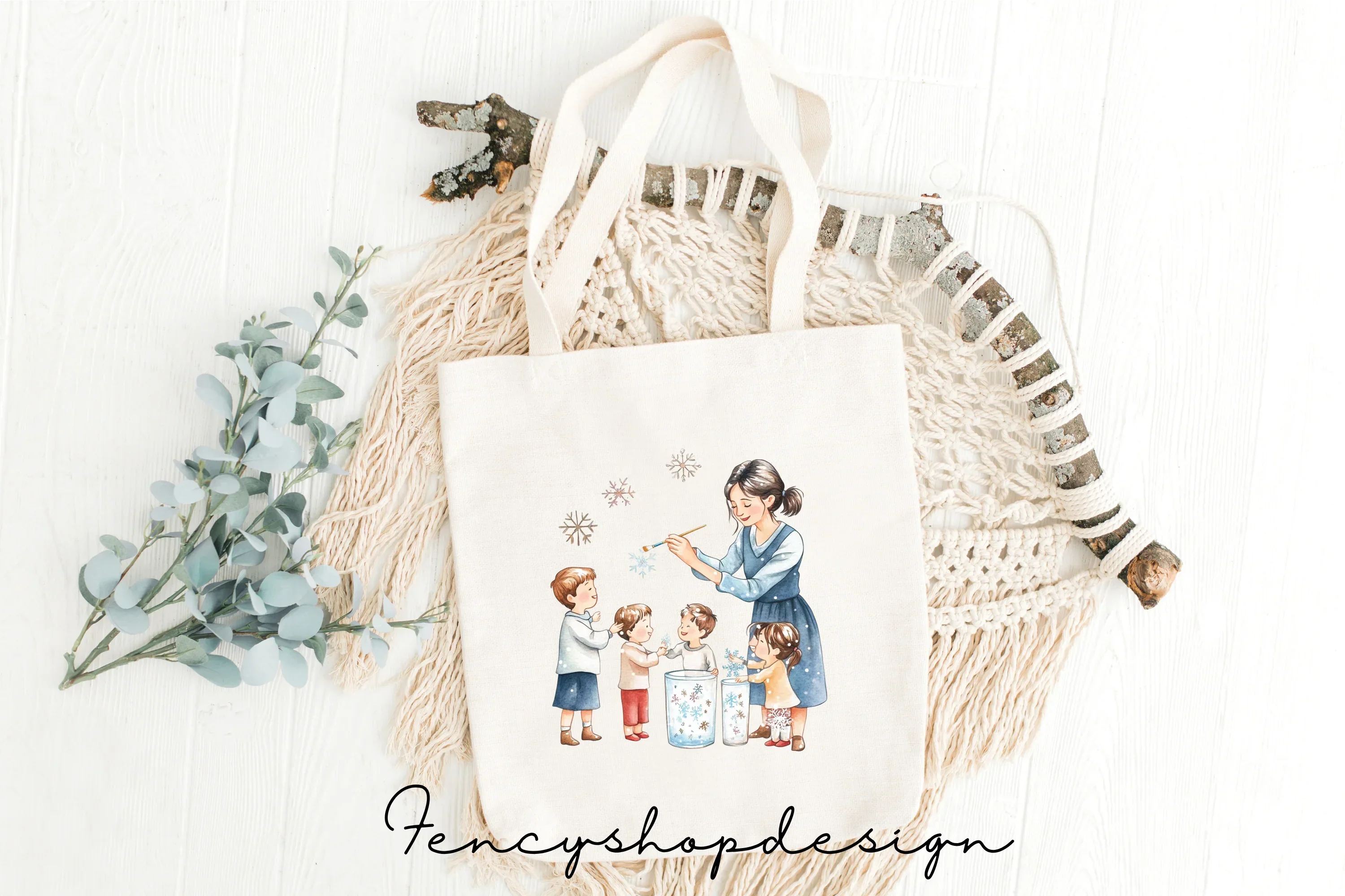 Family Holiday Crafts Clipart Bundle - Image 2