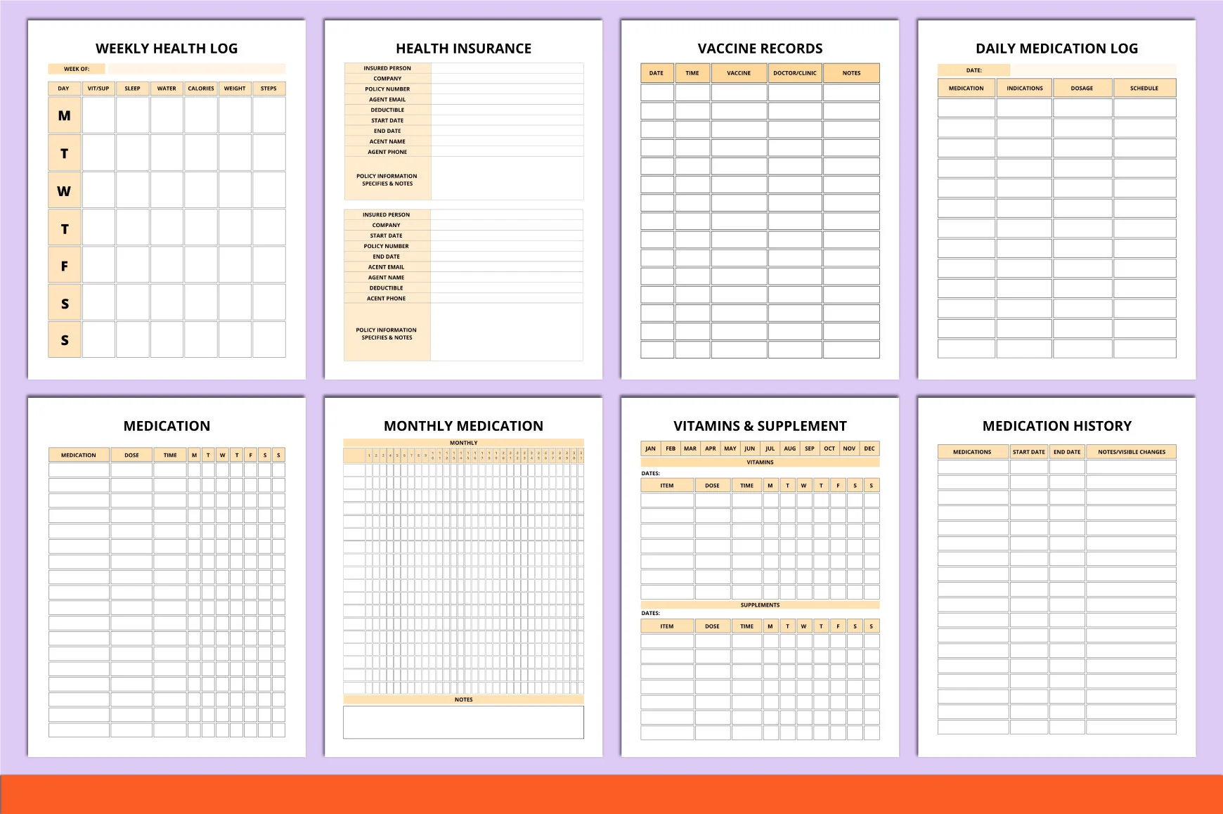 Family Medical Binder Planner - Image 4