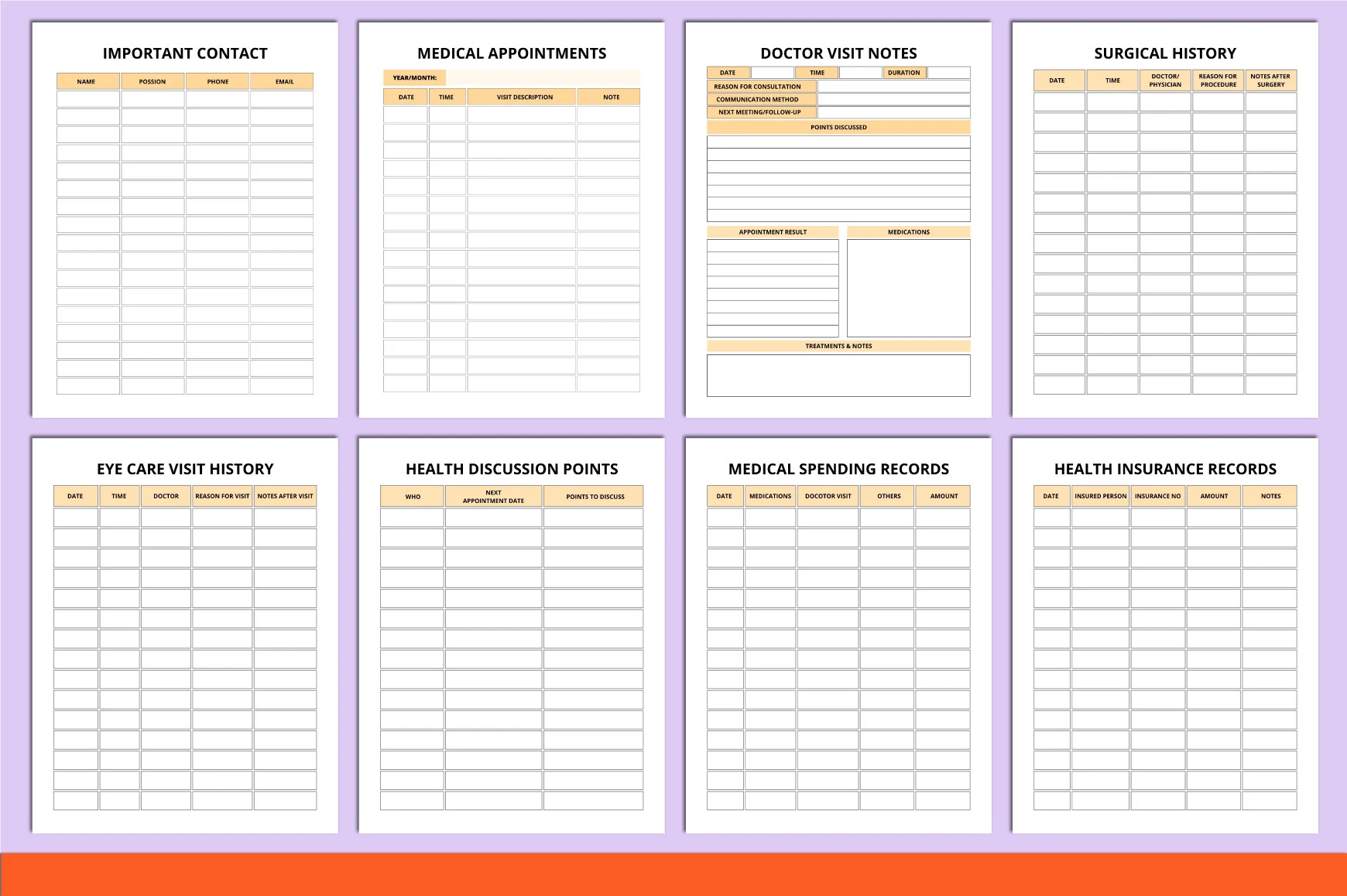 Family Medical Binder Planner - Image 3