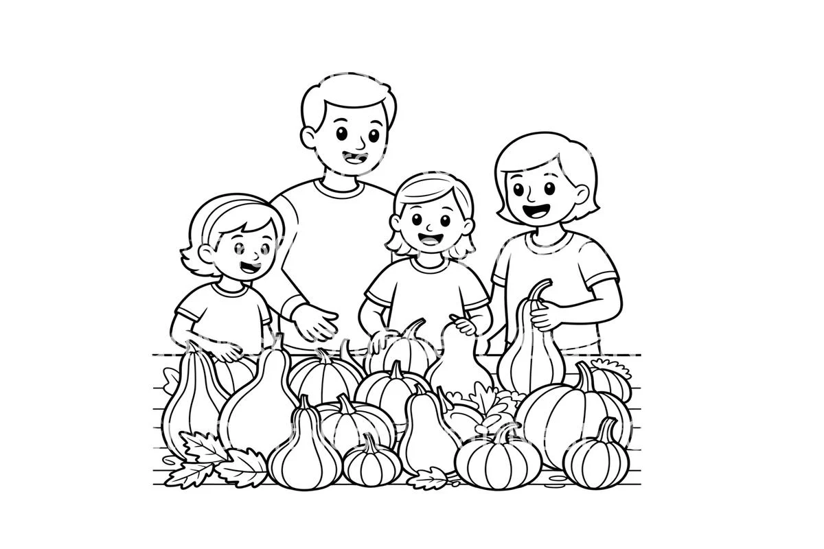 Family Pumpkin Patch Coloring Books - Image 2