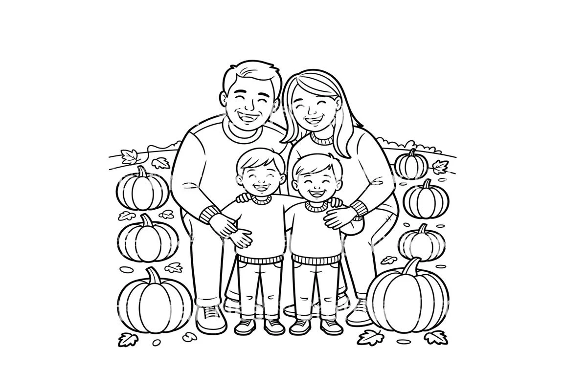 Family Pumpkin Patch Fun Coloring Books - Image 2