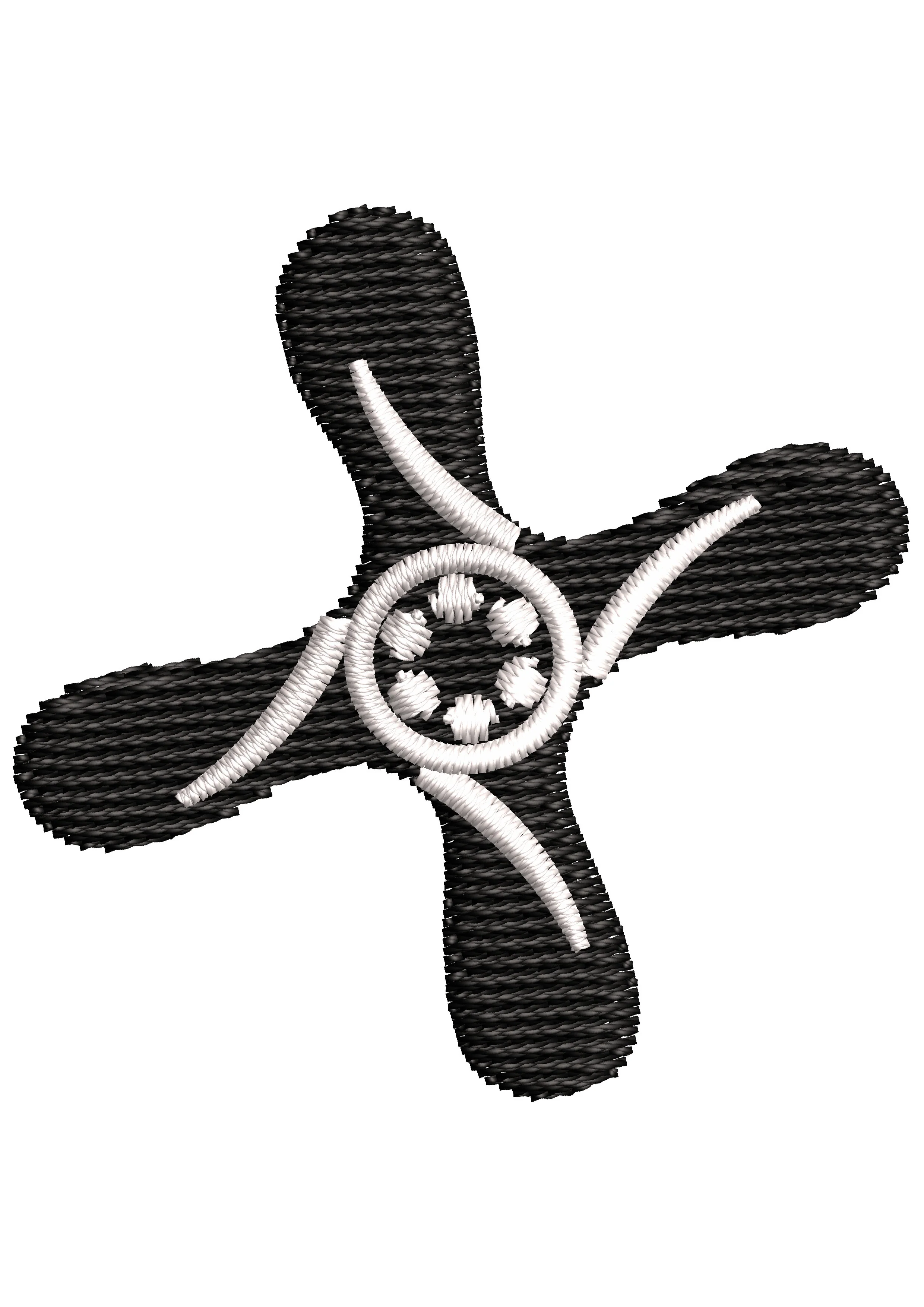 Fan Elec Embroidery Design