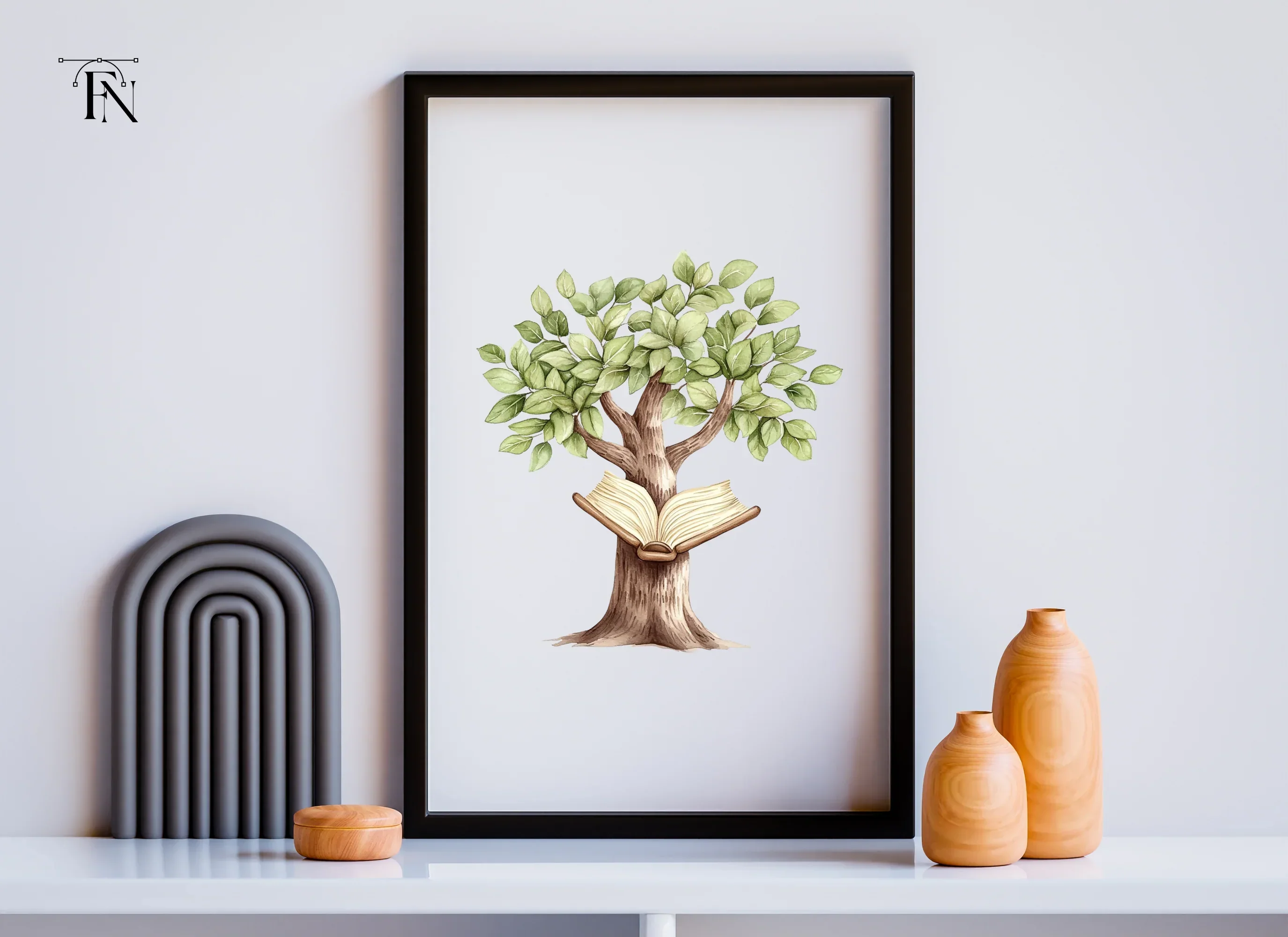 Fantasy Book Trees Clipart Bundle - Image 6
