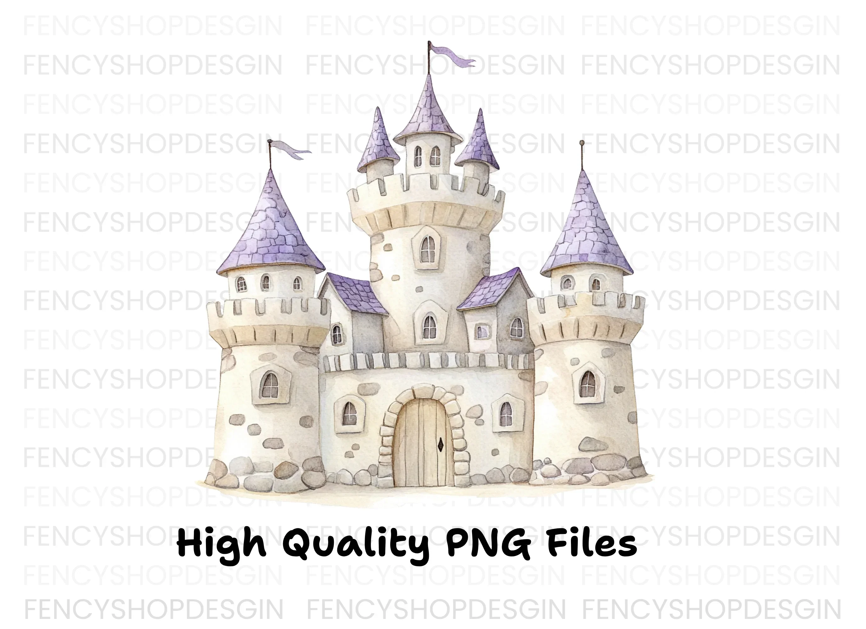 Fantasy Castle Clipart Bundle - Image 3