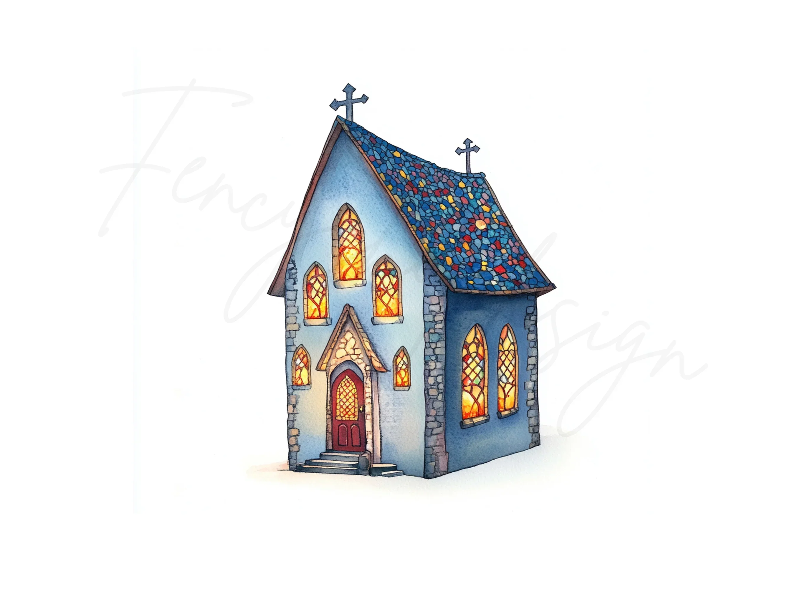 Fantasy Church Clipart Bundle - Image 3