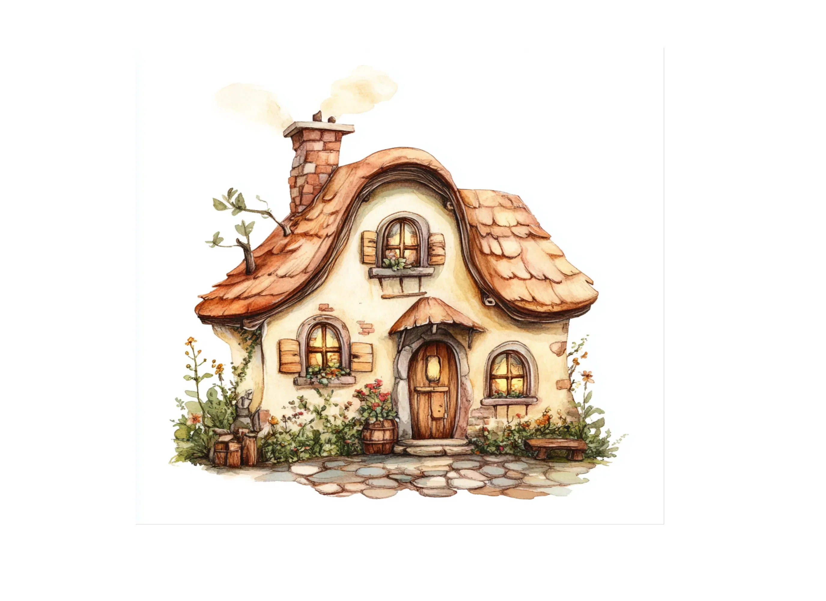 Fantasy Cottages Clipart Bundle - Image 2