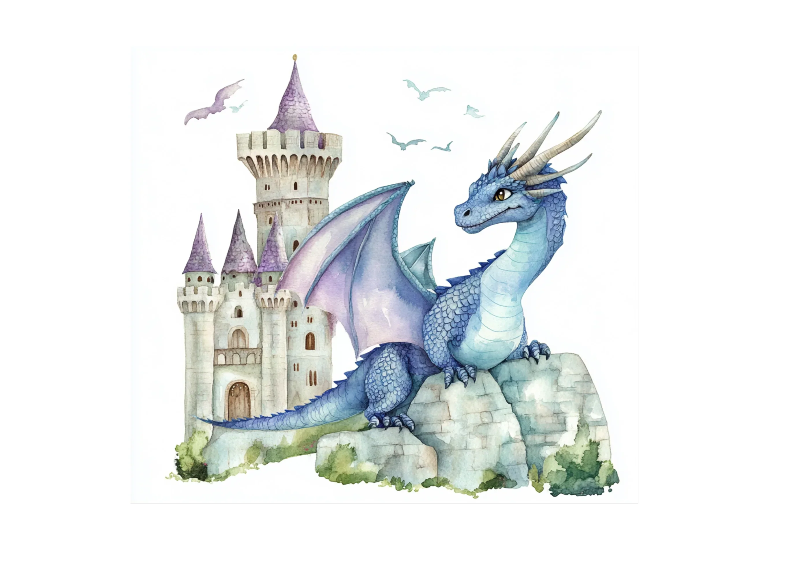 Fantasy Dragon Castle Clipart Bundle - Image 2