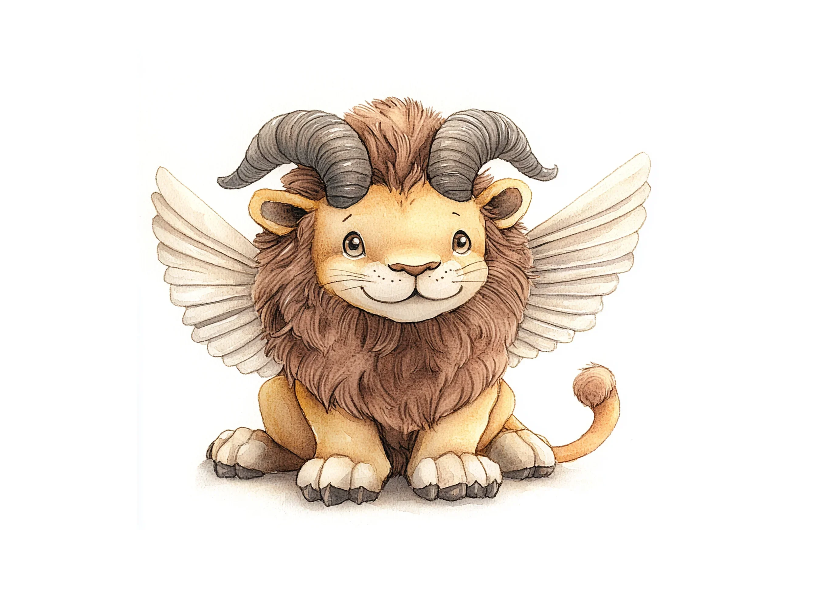 Fantasy Lion with Horns and Wings Clipart Bundle - Image 2