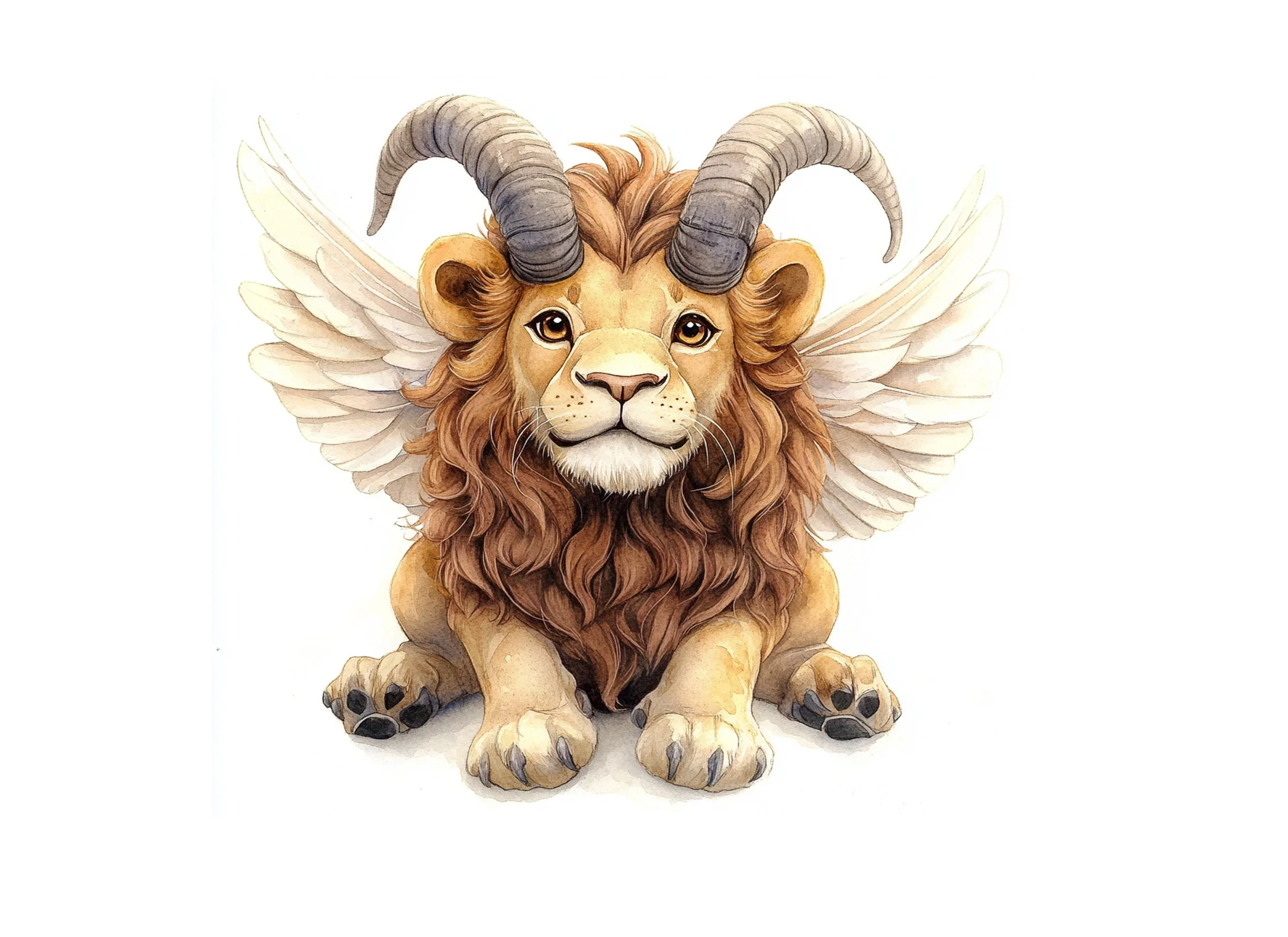 Fantasy Lion with Horns and Wings Clipart Bundle - Image 3