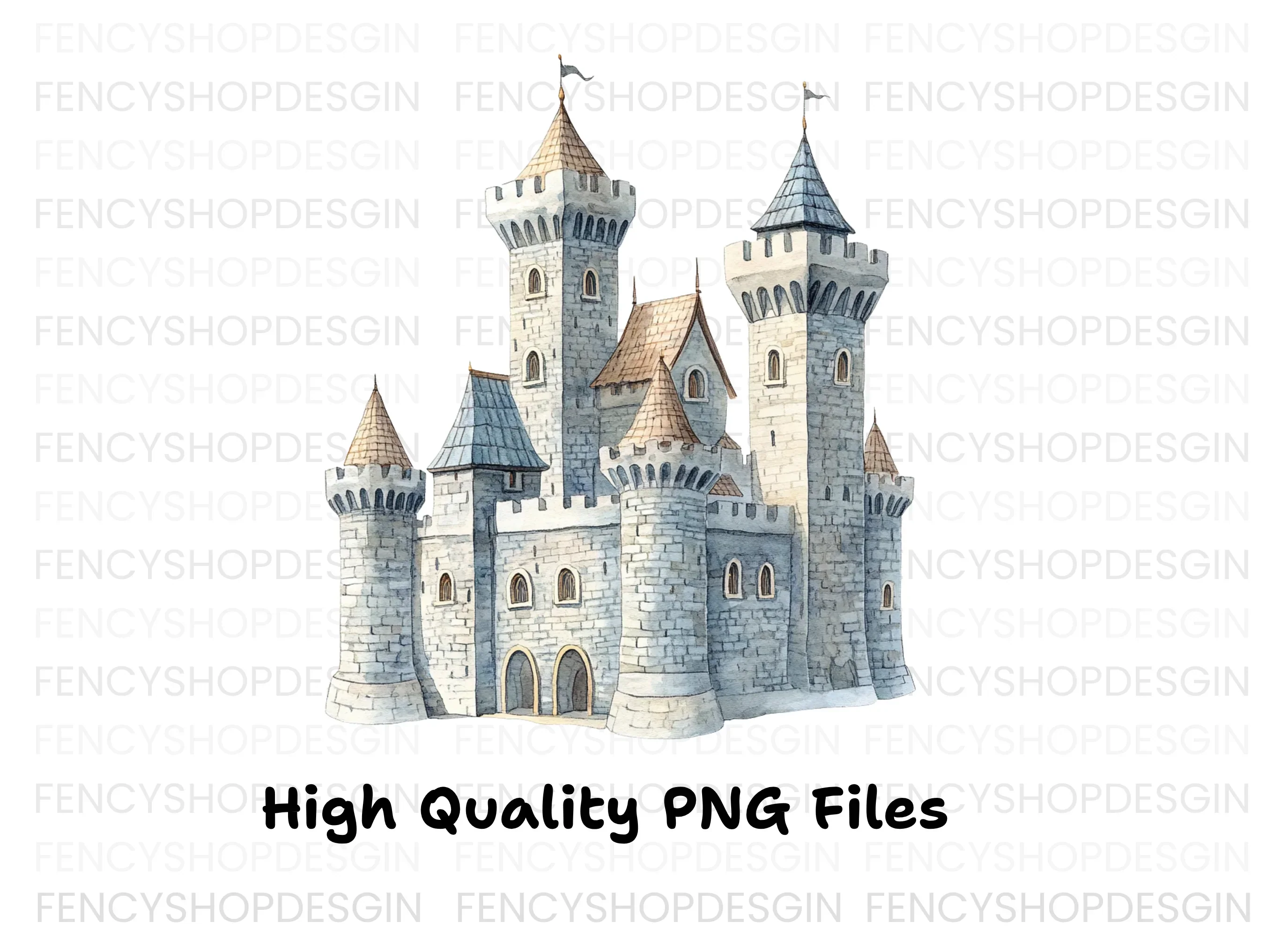 Fantasy Medieval Castle Clipart Bundle - Image 3