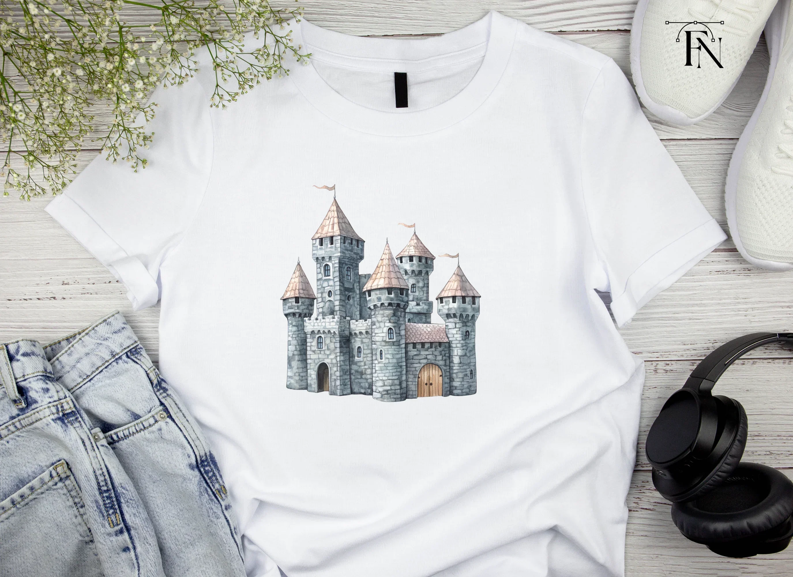 Fantasy Medieval Castle Clipart Bundle - Image 4