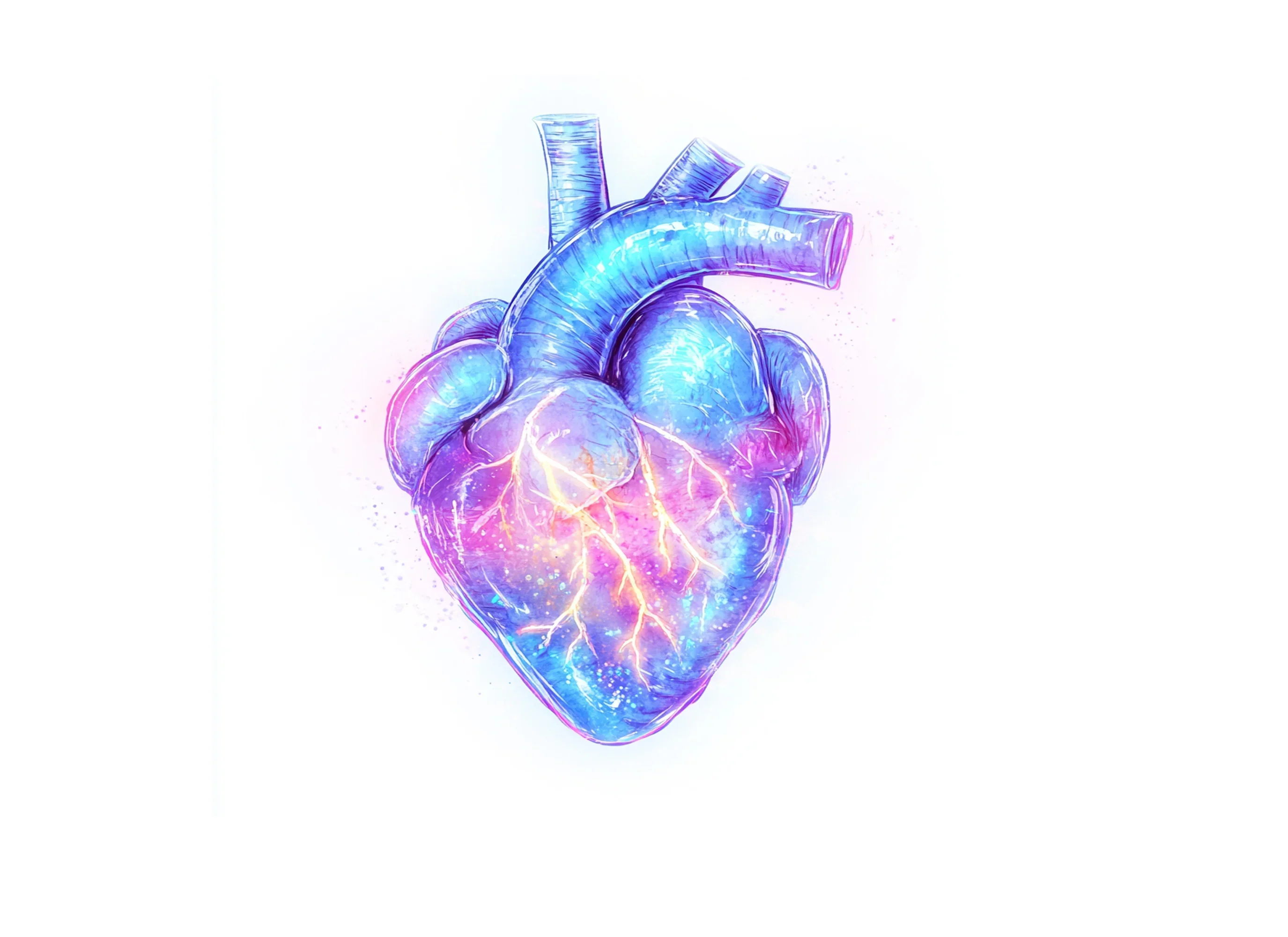 Fantasy Neon Heart Clipart Bundle - Image 3