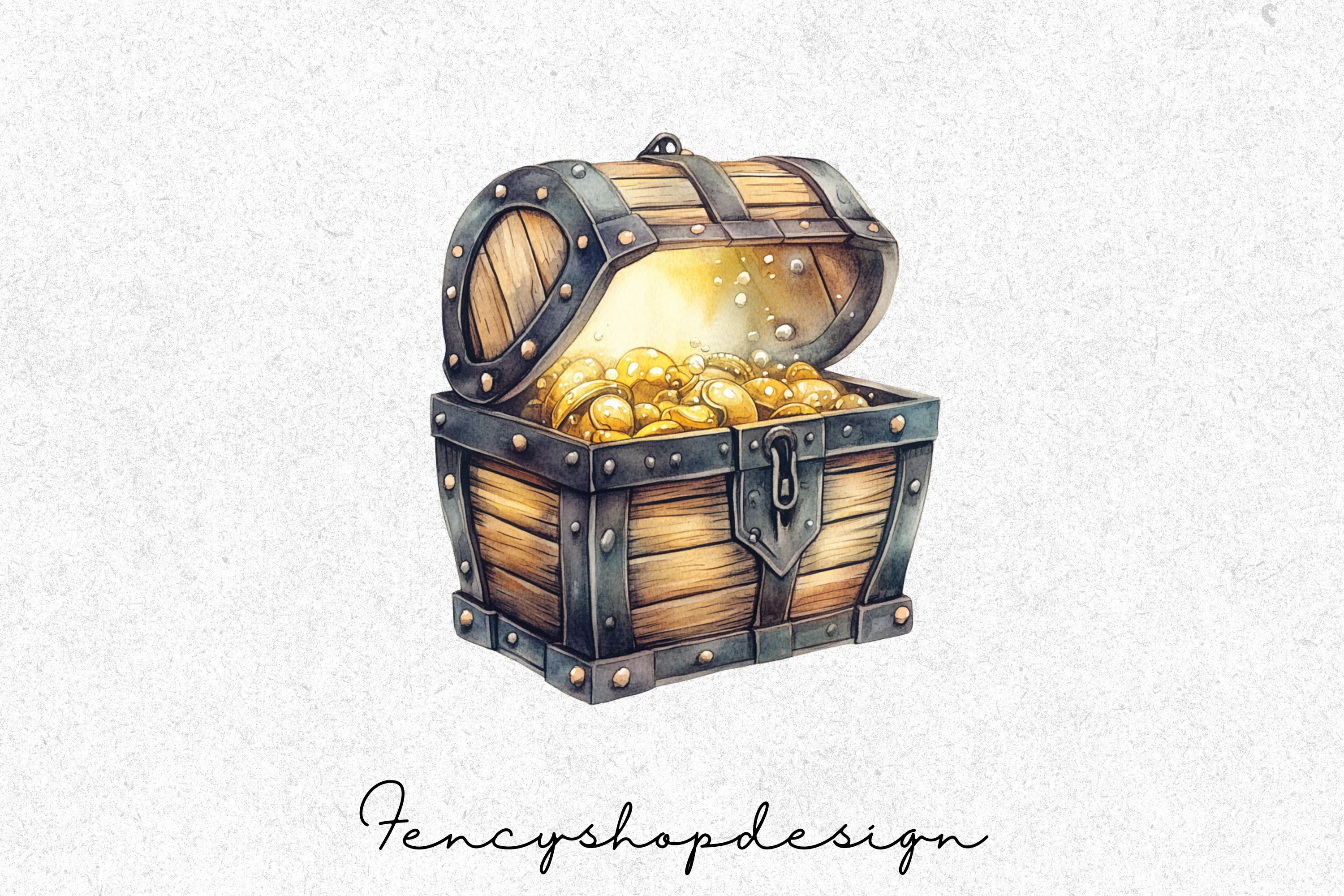 Fantasy Treasure Chest Clipart Bundle - Image 4