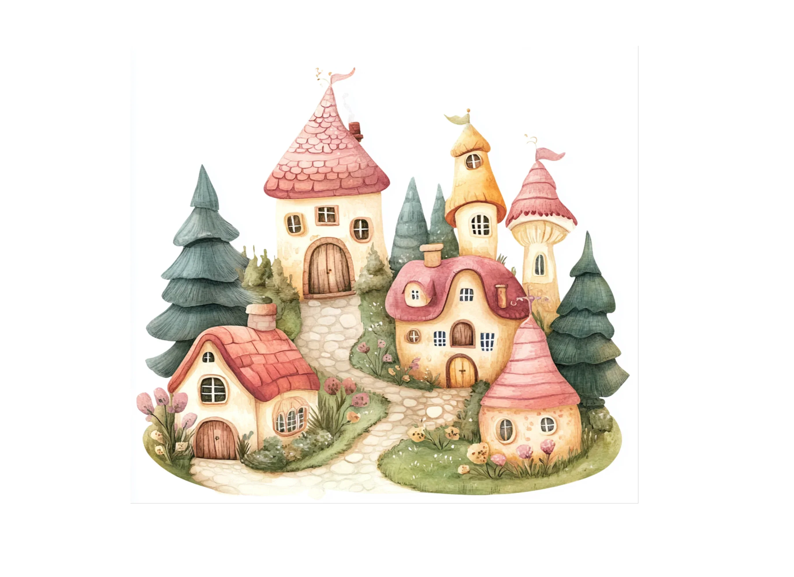 Fantasy Village Clipart Bundle - Image 3