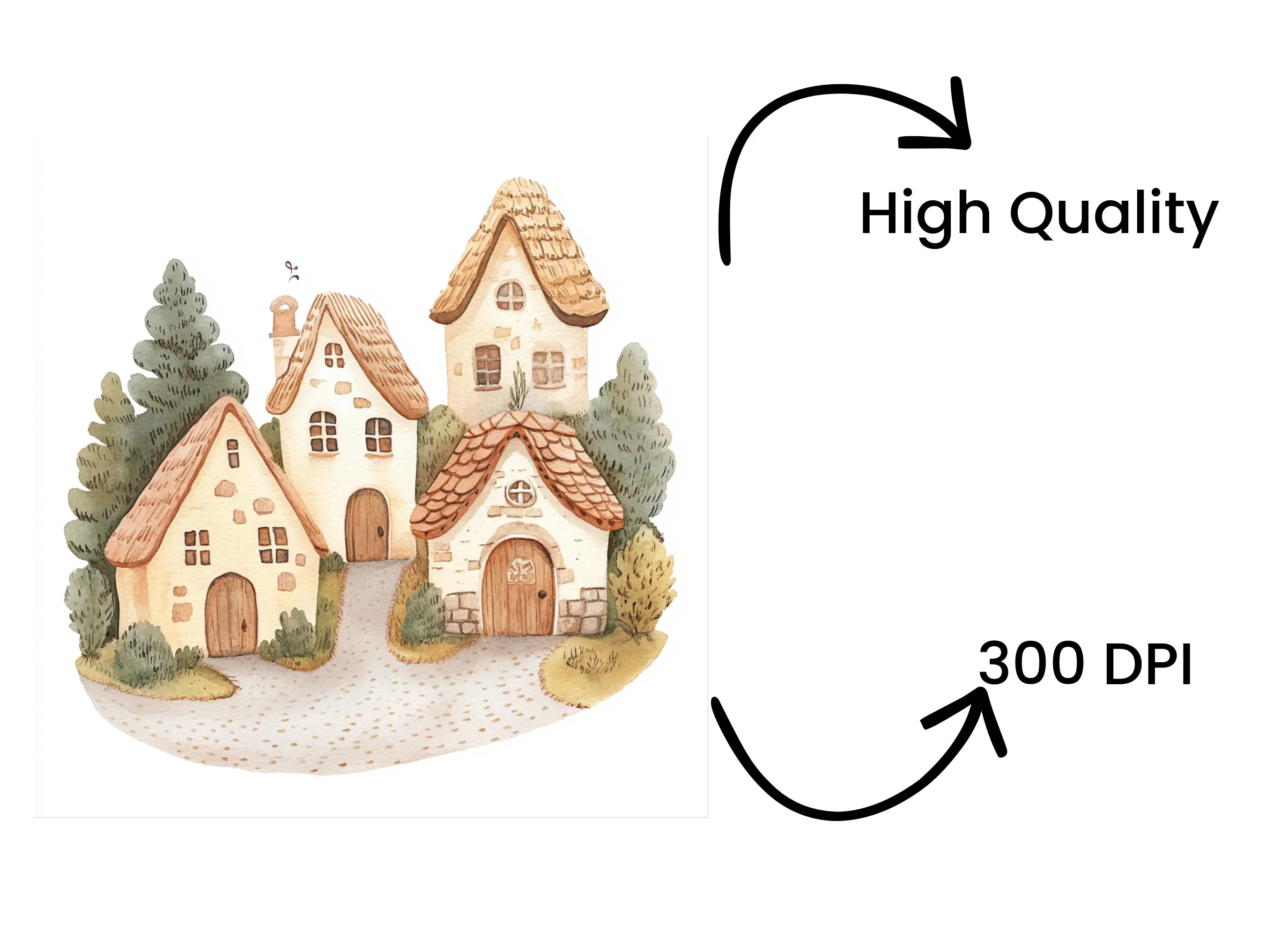 Fantasy Village Clipart Bundle - Image 4