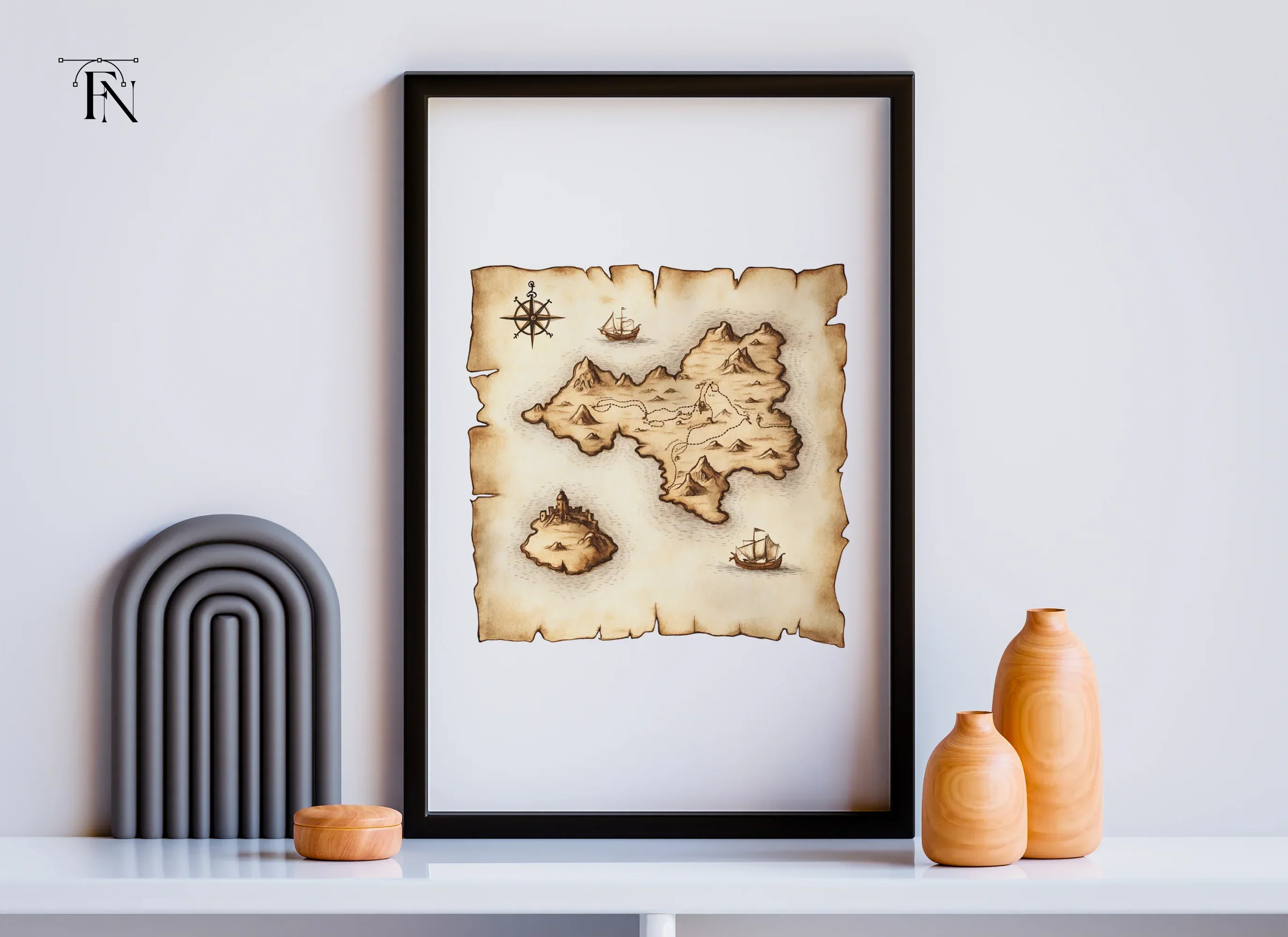 Fantasy World Map Clipart Bundle - Image 4