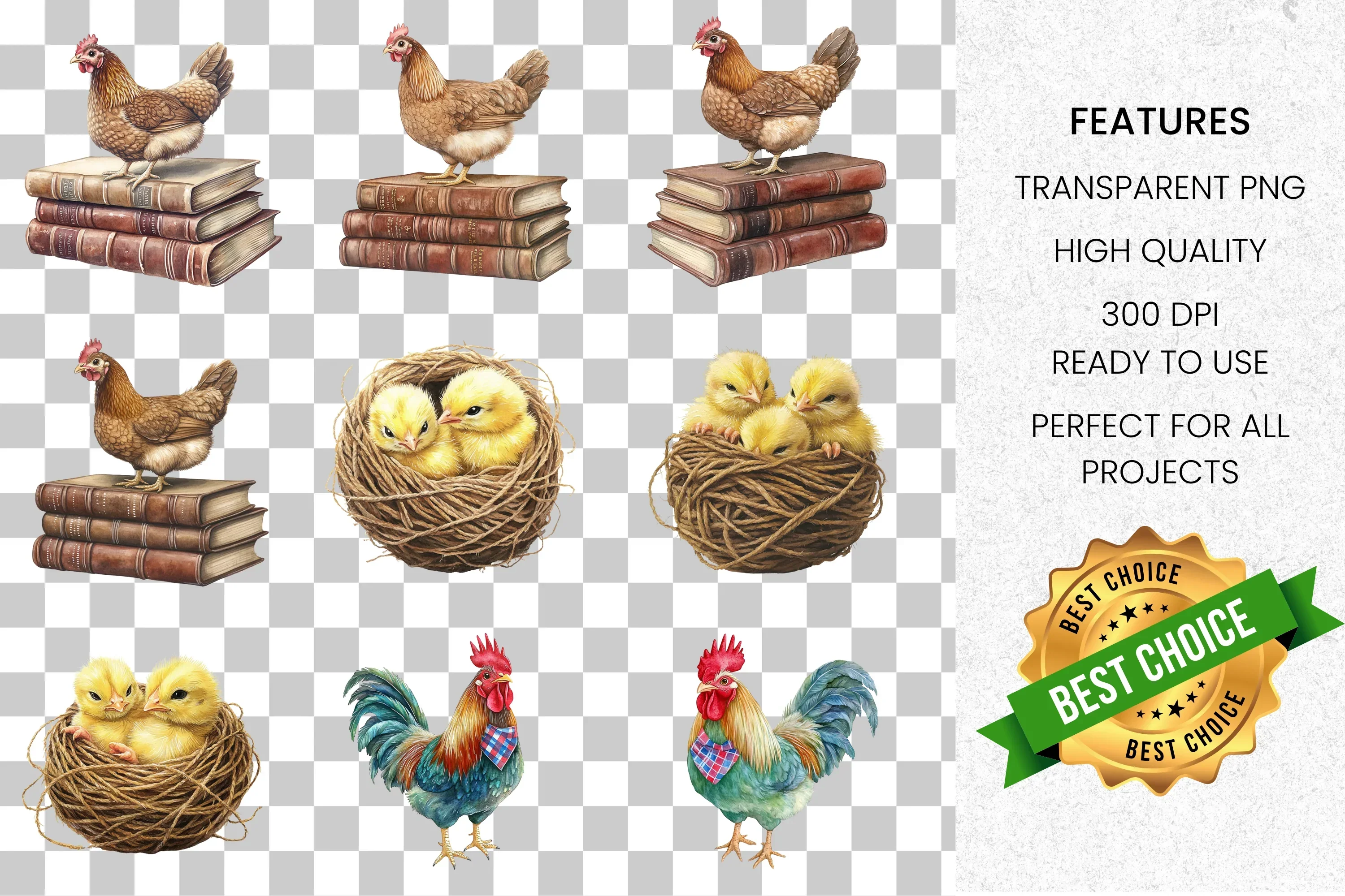 Farm Animals Clipart Bundle - Image 2