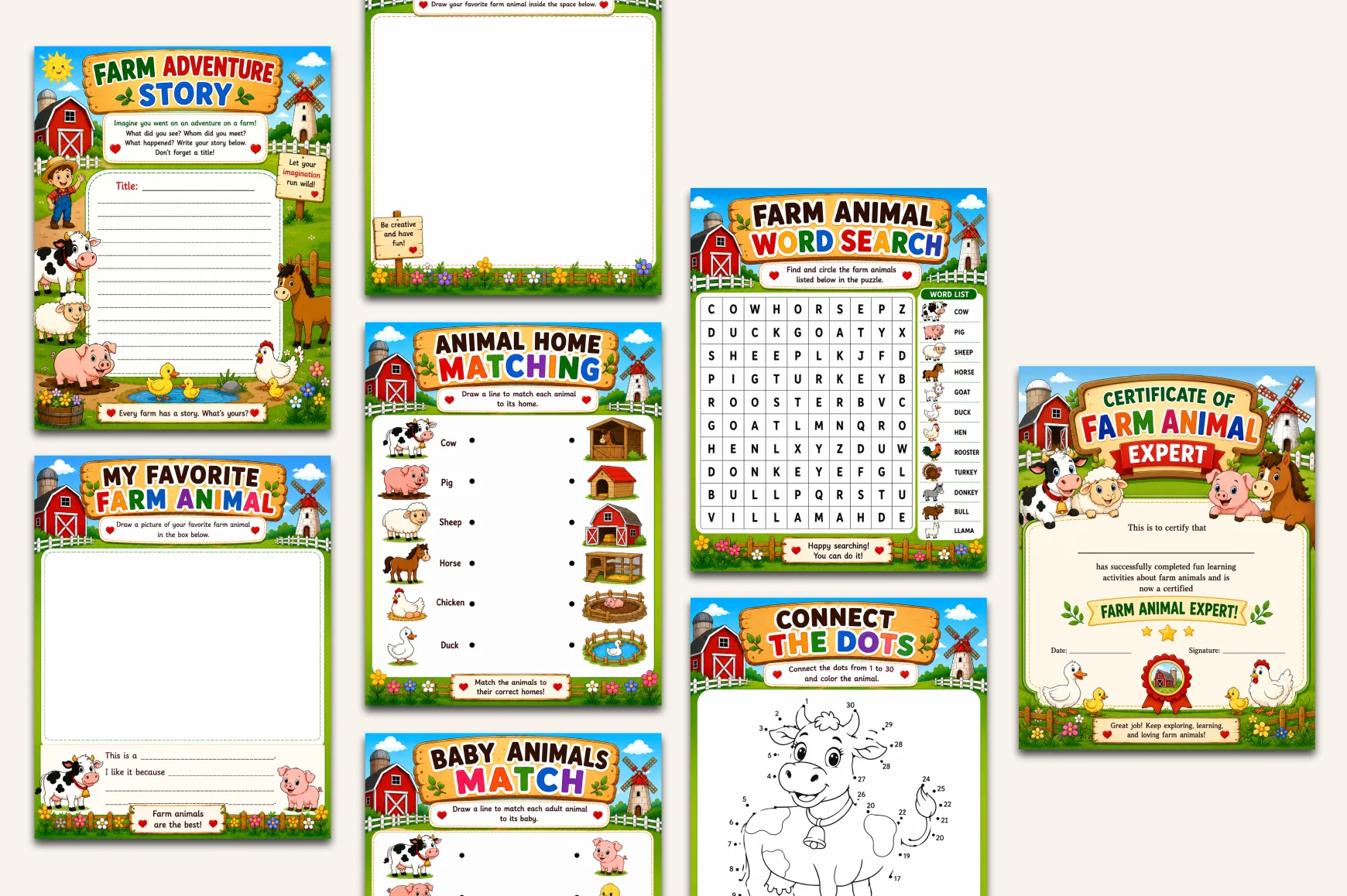 Farm Animals Learning Book - Image 4