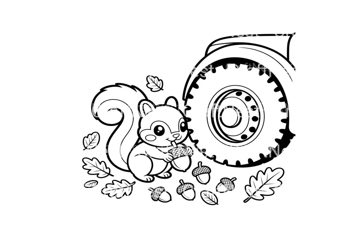 Farmer Loading Pumpkins Coloring Books - Image 3