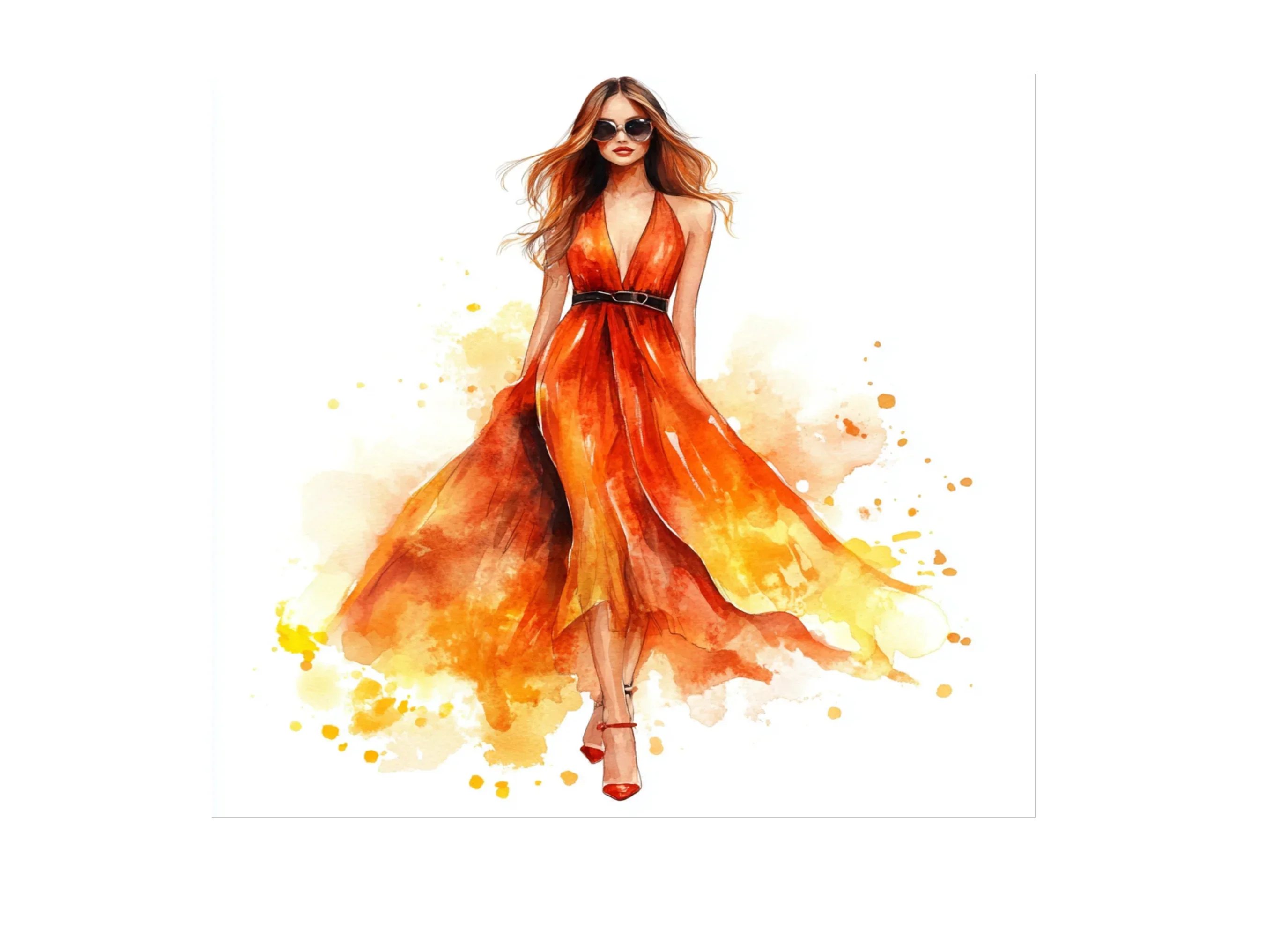 Fashionable Dress Clipart Bundle - Image 3