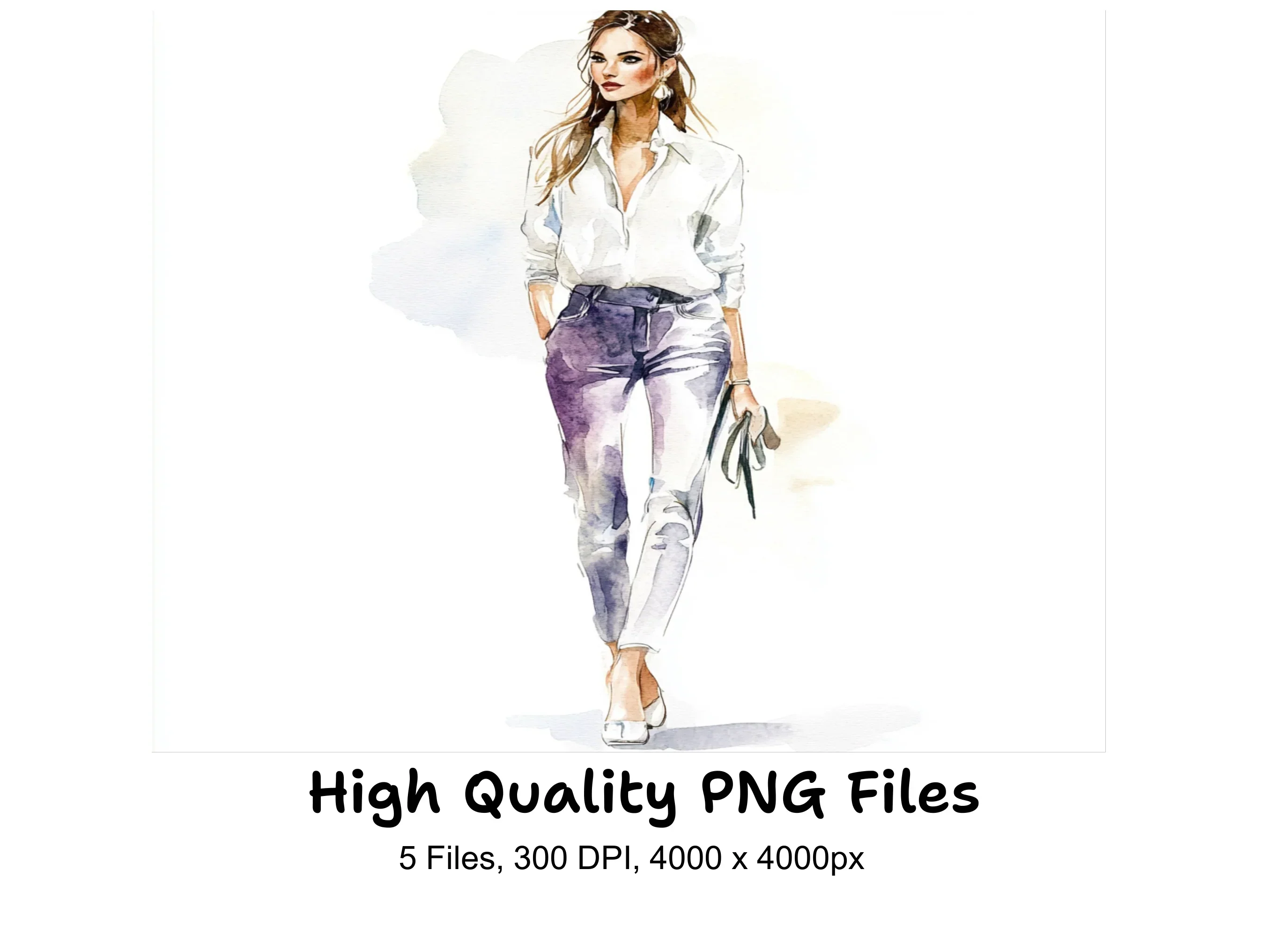Fashionable Women Clipart Bundle