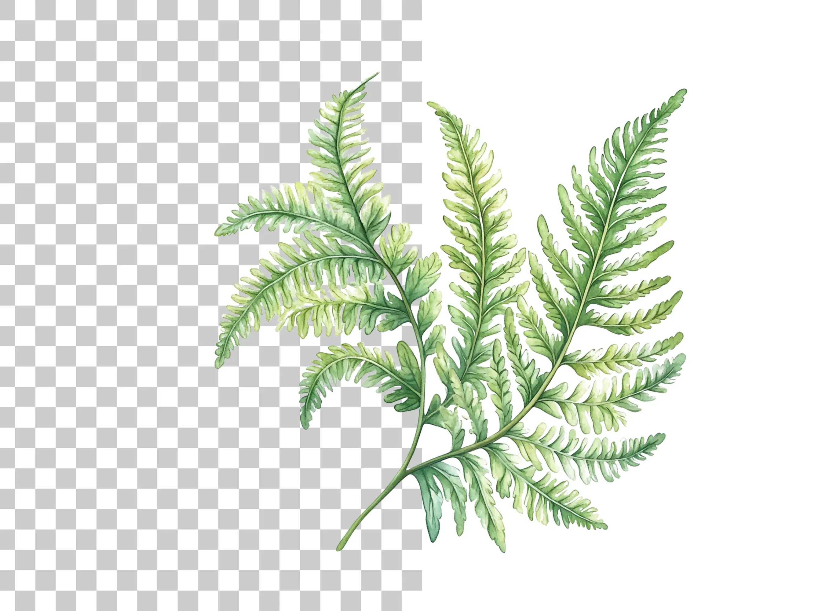 Fern Leaf Clipart Bundle - Image 2