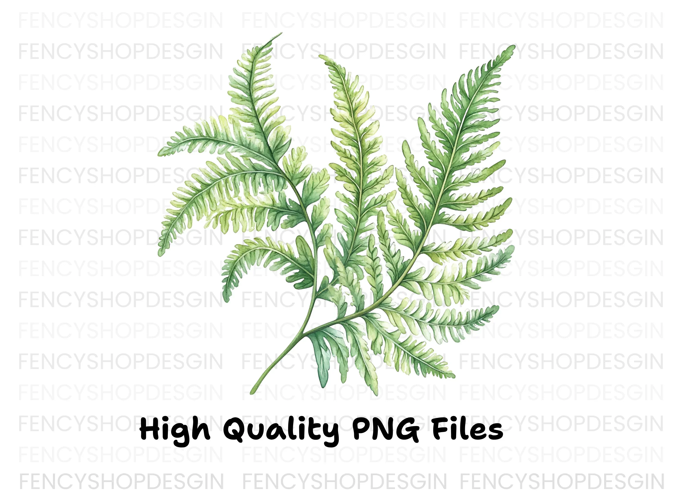 Fern Leaf Clipart Bundle - Image 3