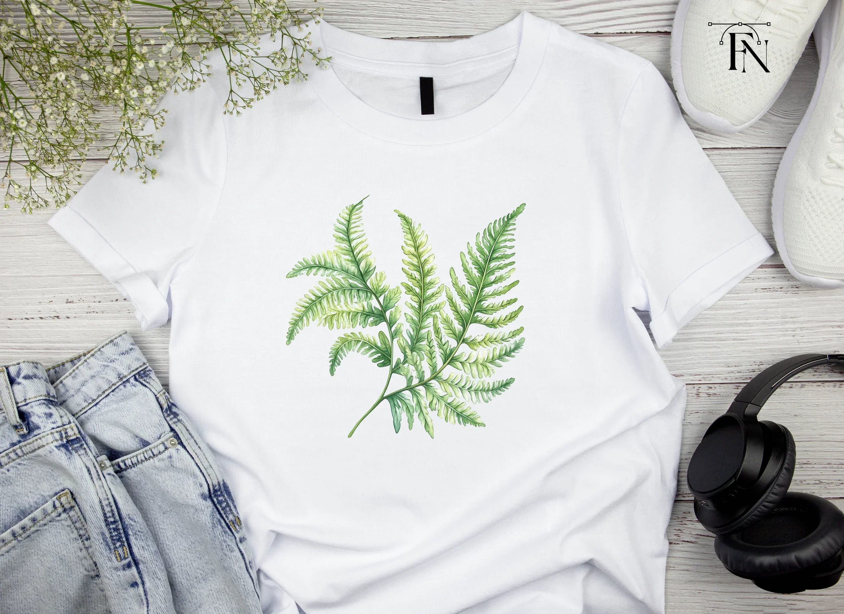 Fern Leaf Clipart Bundle - Image 4