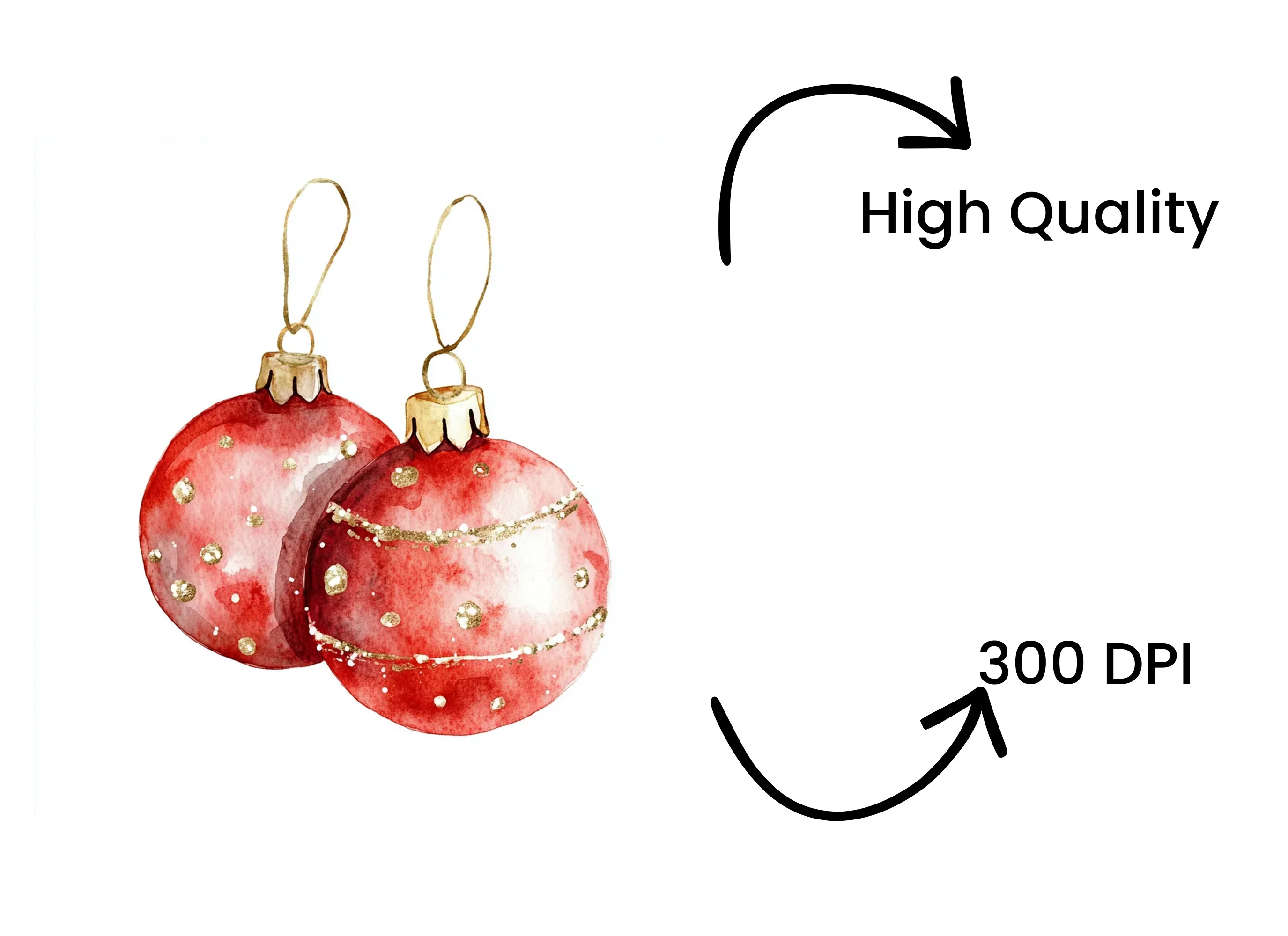 Festive Baubles Clipart Bundle - Image 4