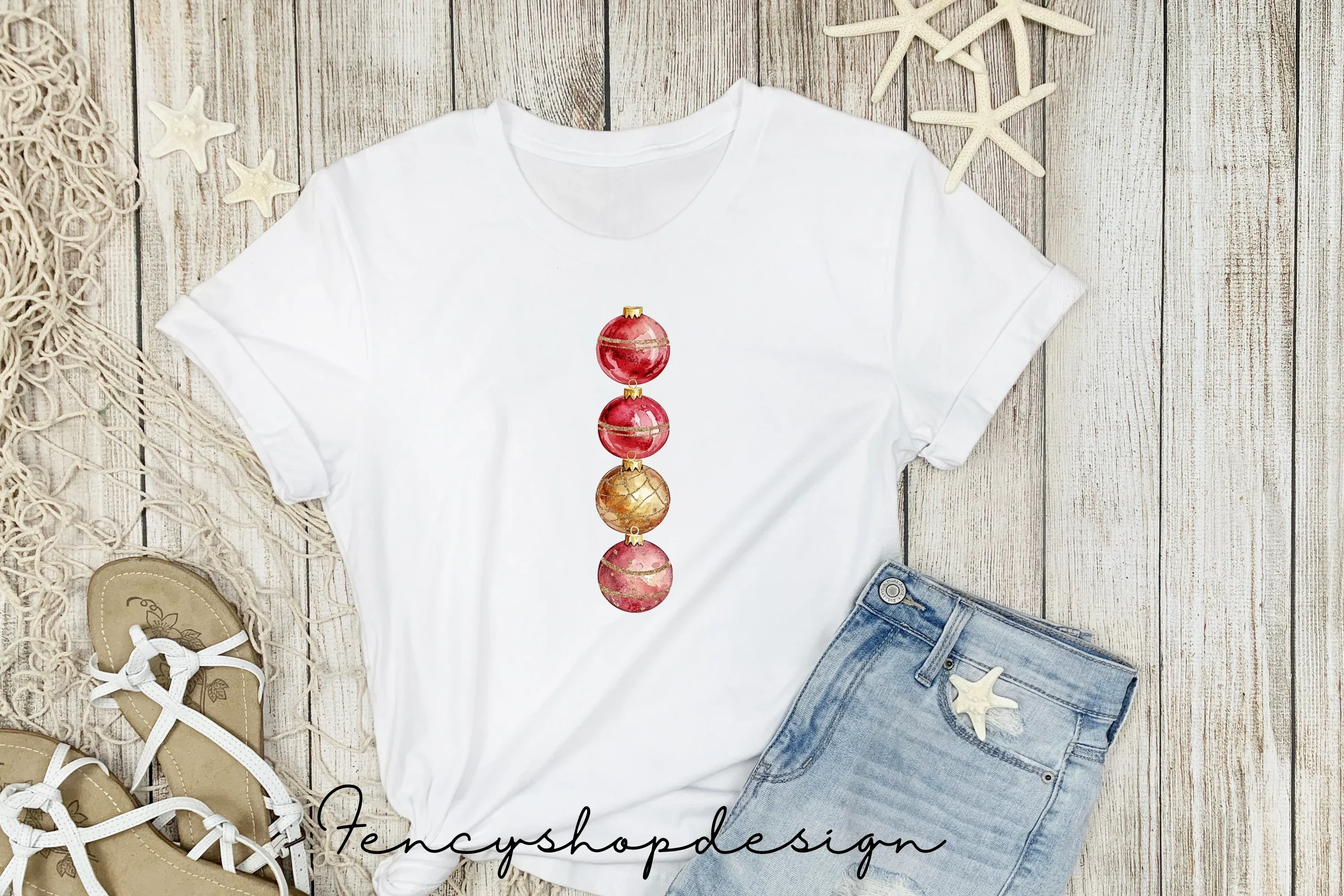 Festive Christmas Baubles Clipart Bundle - Image 5