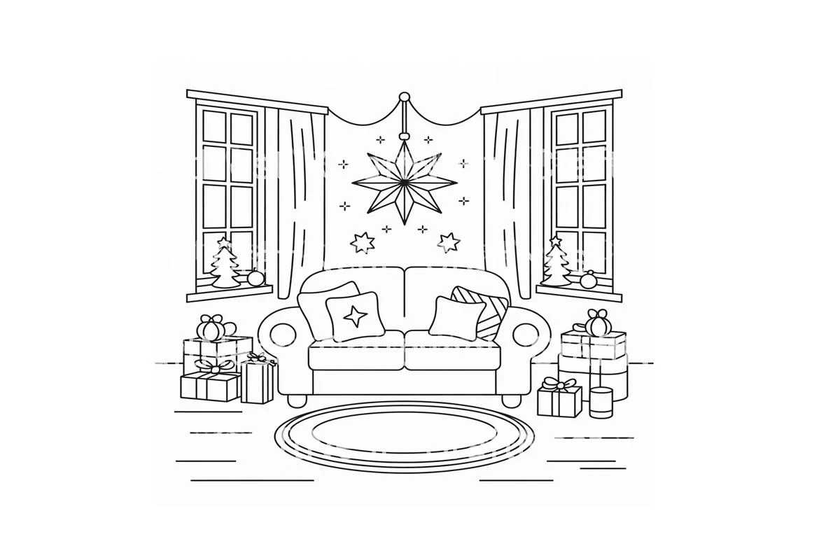 Festive Christmas Mouse Coloring Books - Image 2