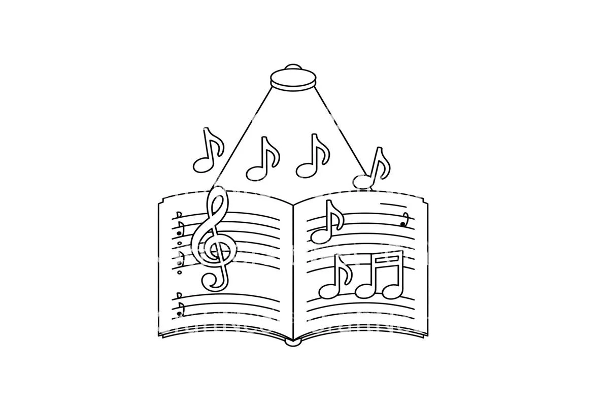Festive Christmas Music Coloring Books - Image 2
