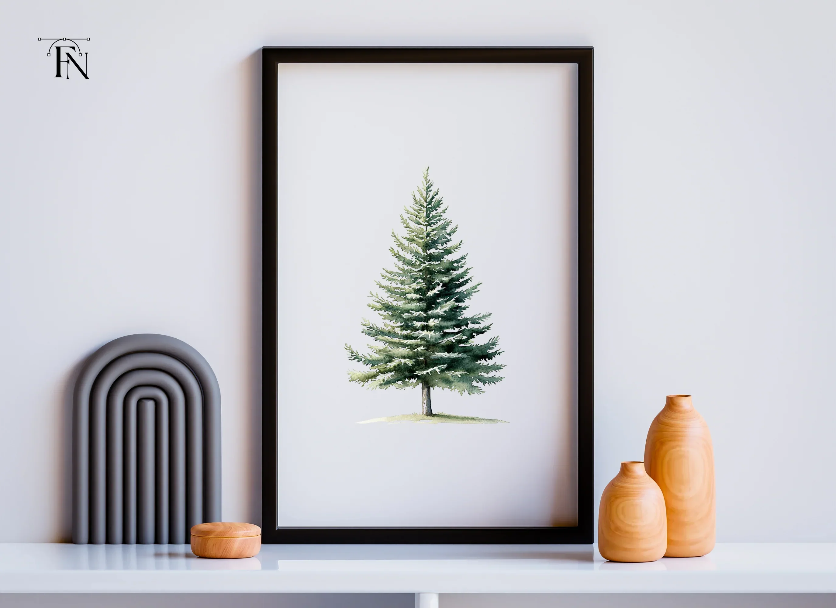 Festive Christmas Tree Clipart Bundle - Image 6
