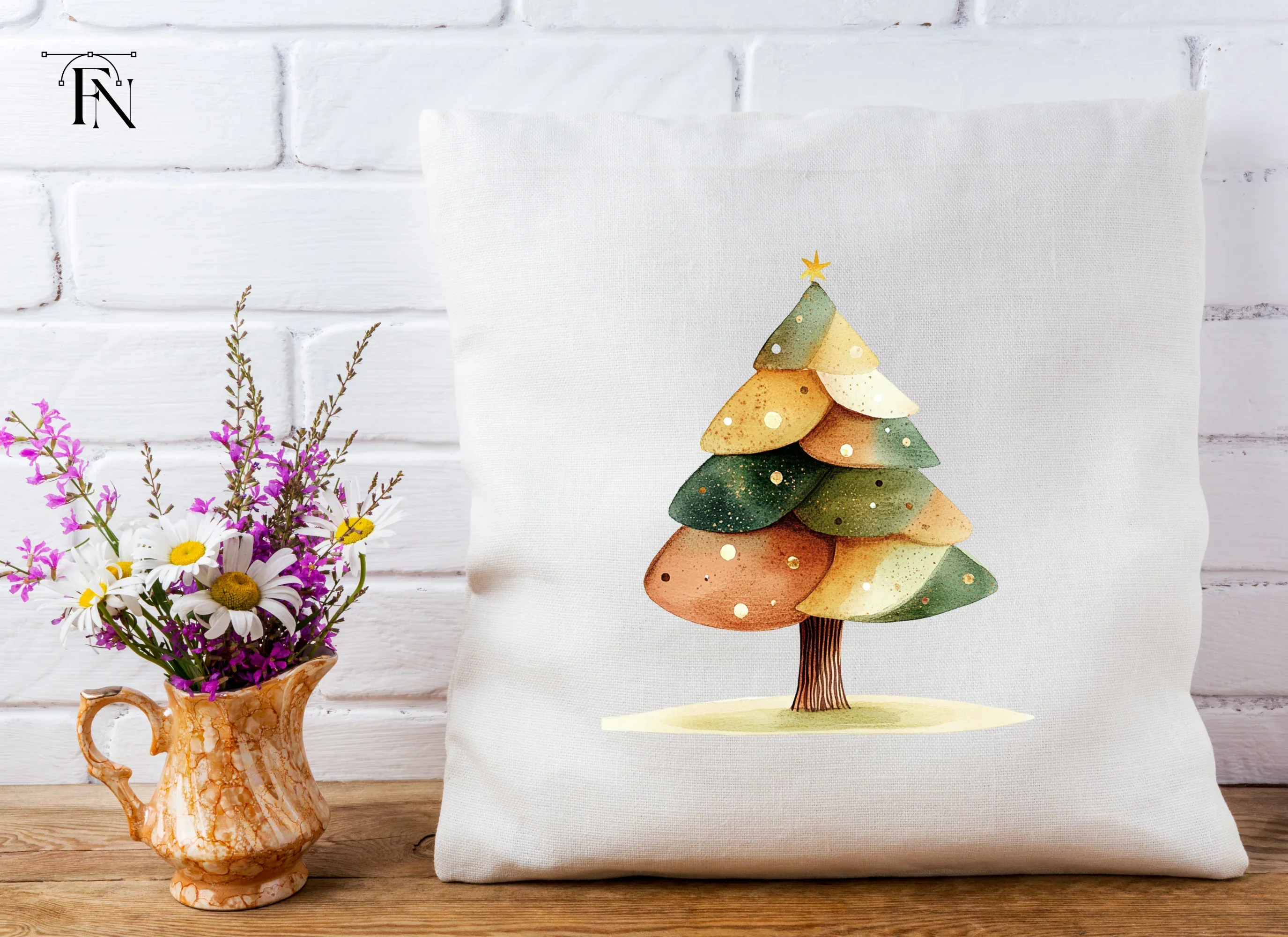 Festive Christmas Tree Clipart Bundle - Image 5