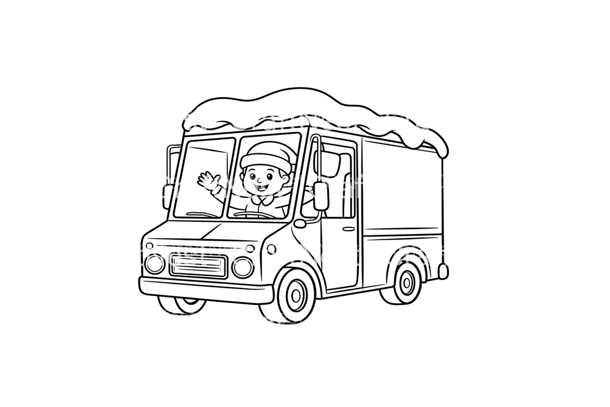 Festive Christmas Vehicles Coloring Books - Image 2