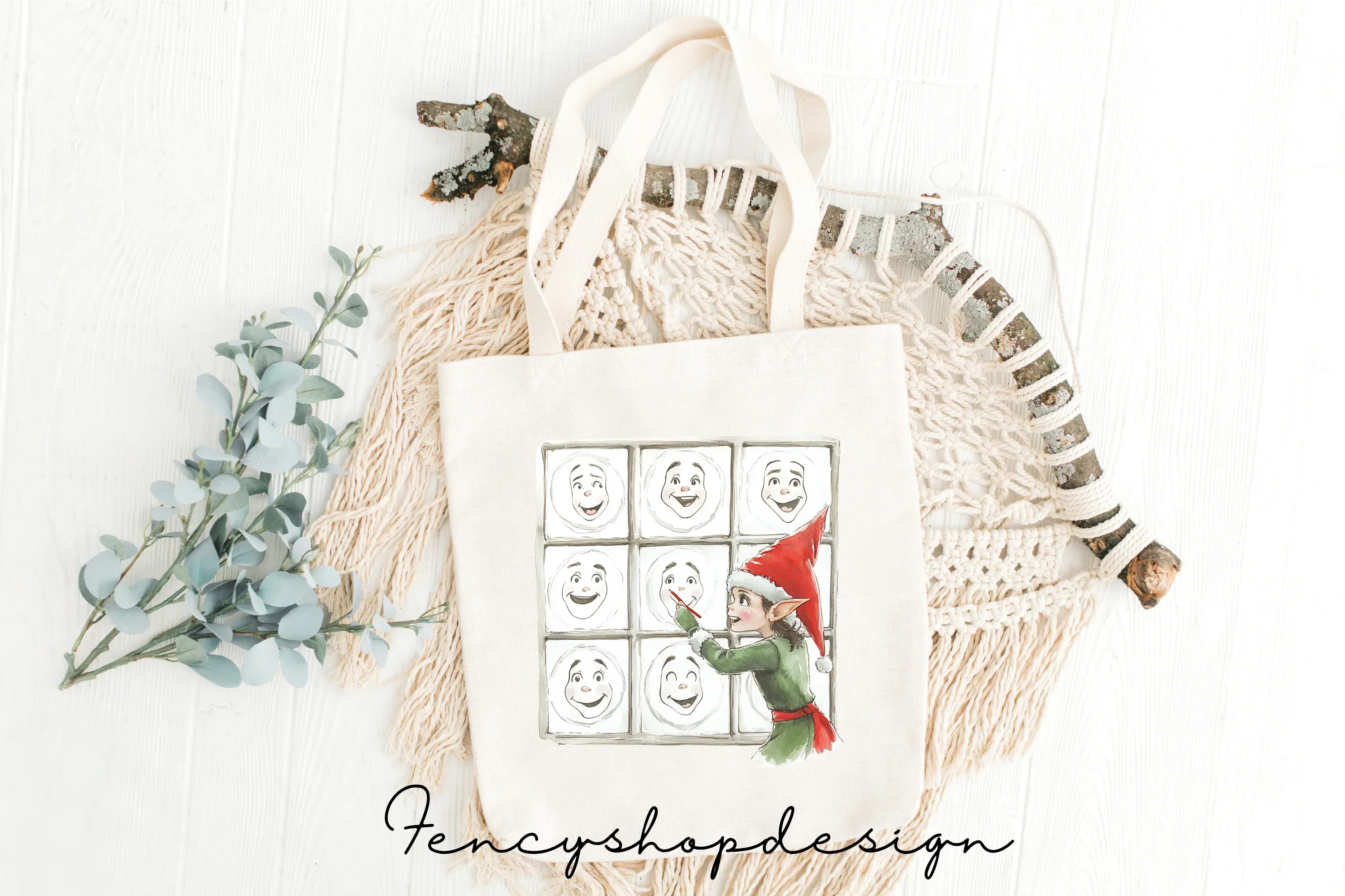 Festive Elf and Stocking Clipart Bundle - Image 8